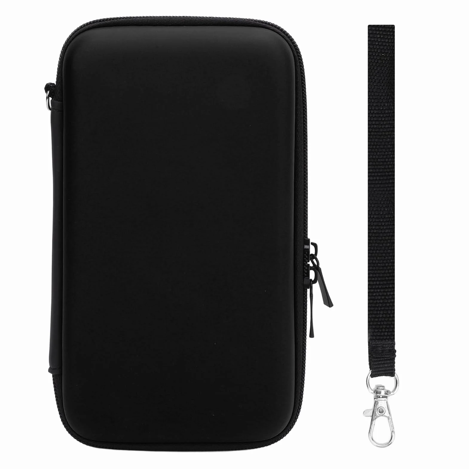 Plyisty Futerał do przenoszenia na 2DS XL, 2DS LL, nowy 3DS, 3DS i akcesoria, twardy futerał ochronny podróżny z 8 miejscami na gry i kieszenią wewnętrzną (czarny)