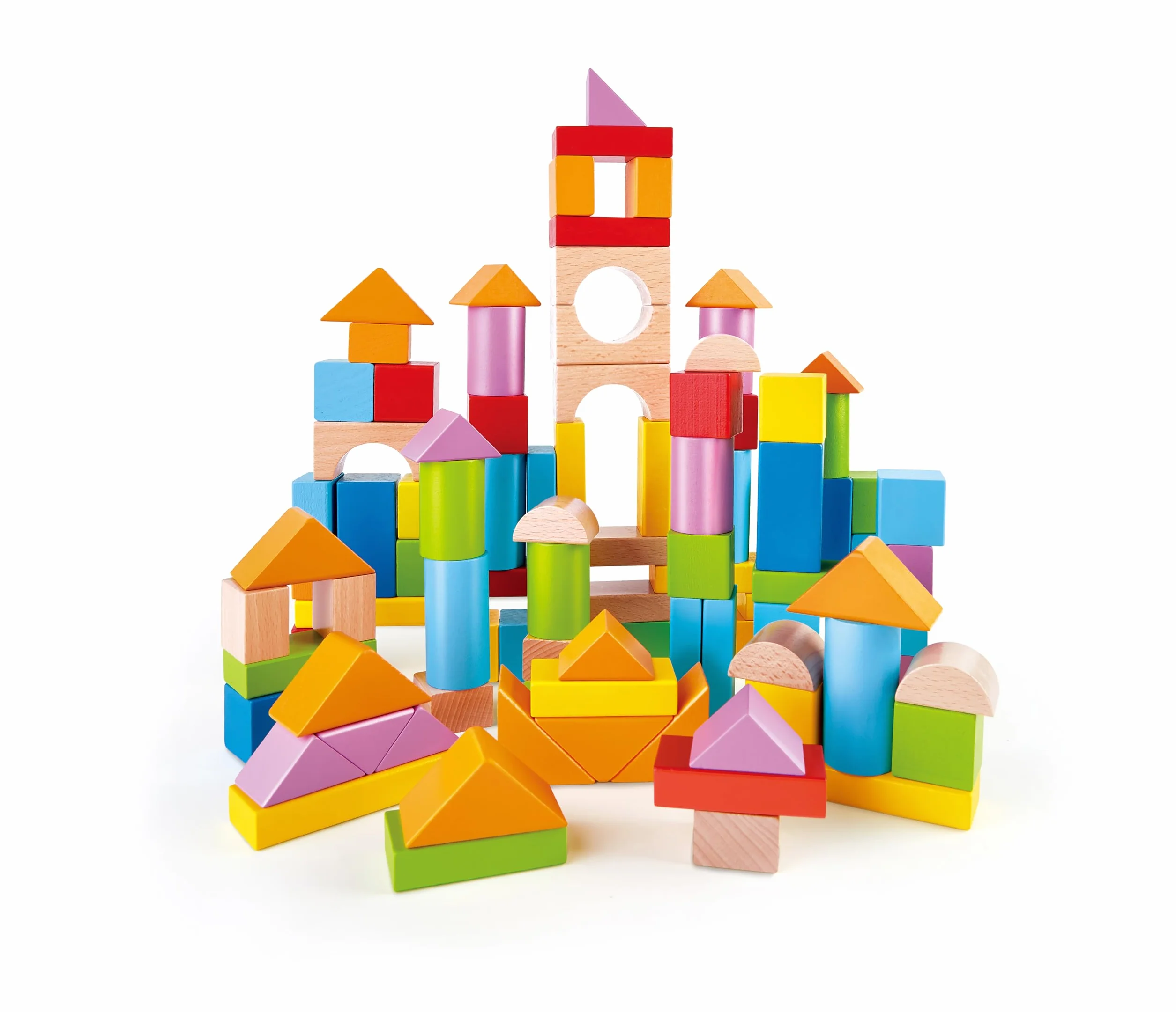 Hape E8247 HAP-E8247 Wonderful Beech Blocks, Multicolor