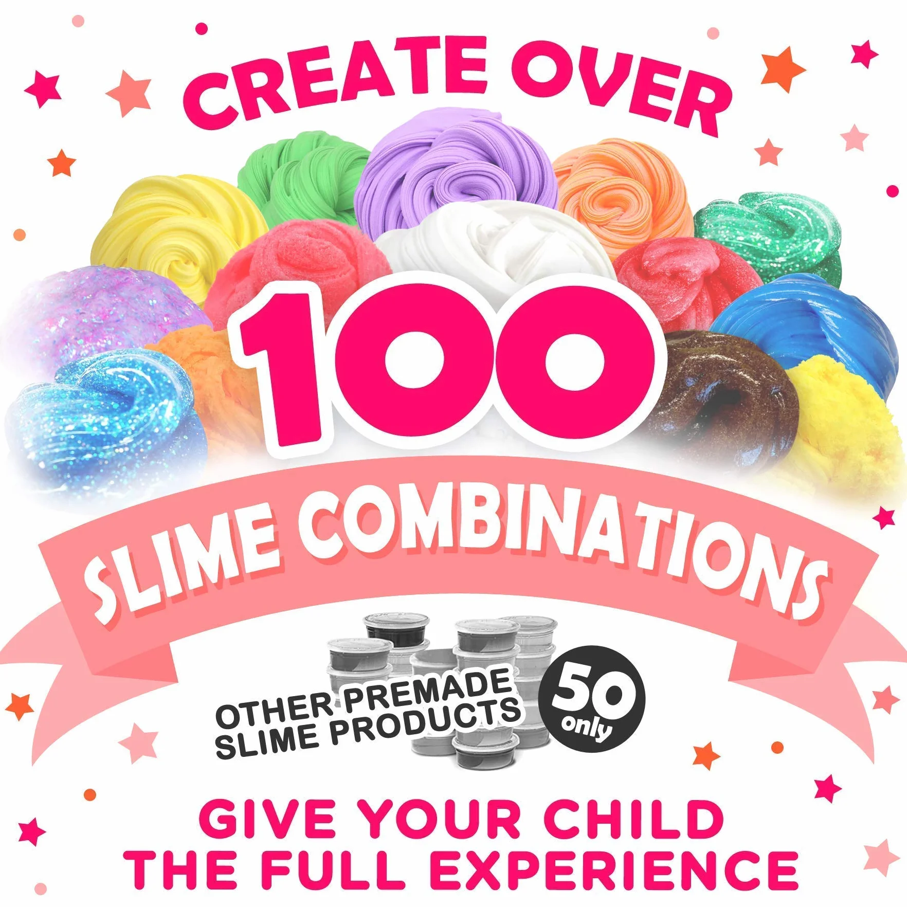 Original Stationery Ultimate Slime - zestaw ''zrób to sam'' do produkcji plastelinowych „glutków” dla chłopców i dziewcząt - w jednym pudełku z klejem, brokatem, barwnikami, instrukcjami i wszystkim, co potrzebne aby od razu zacząć