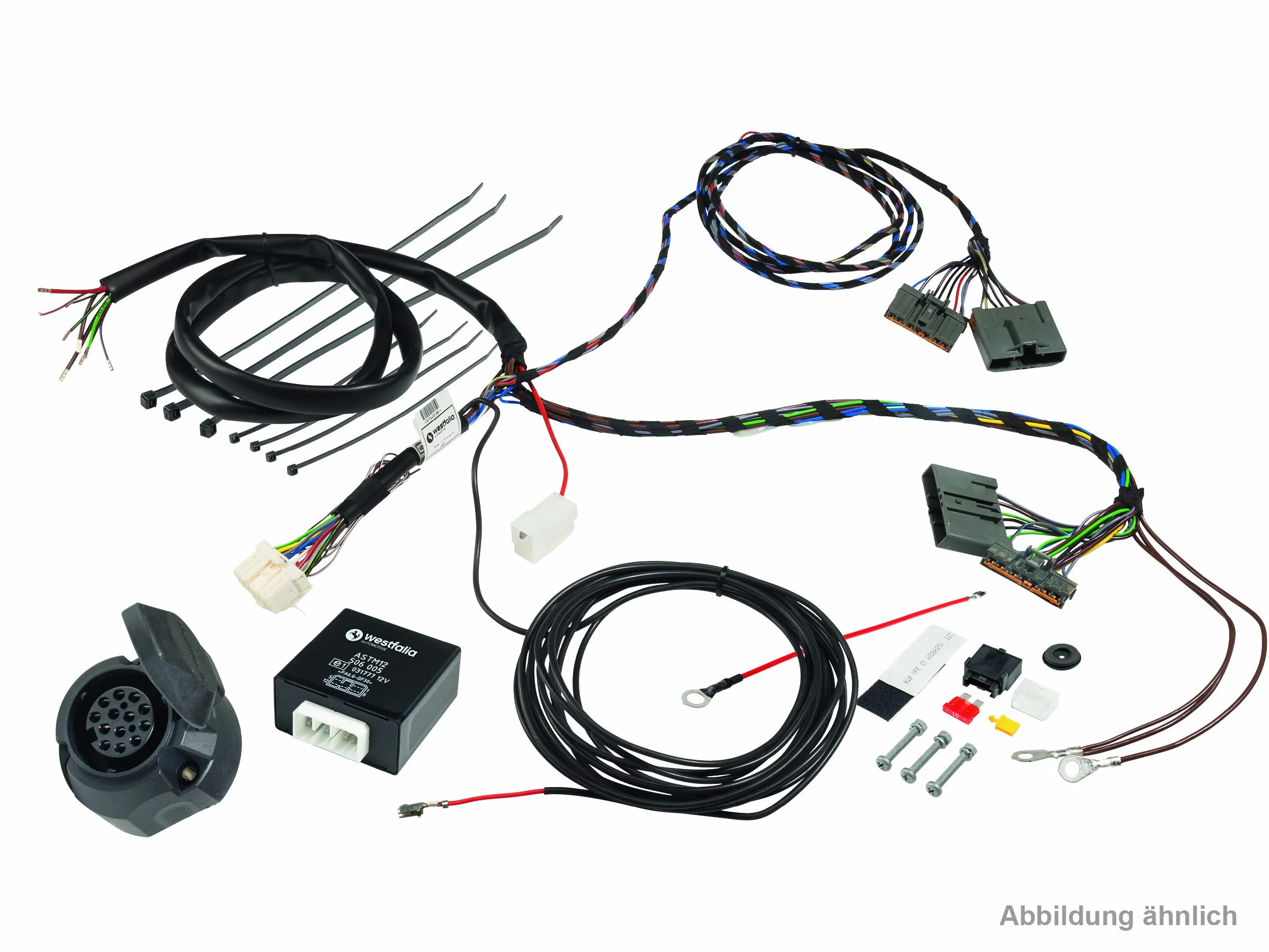 Westfalia zestaw elektryczny 13-biegunowy i specyficzny dla pojazdu do VW Caddy 3 + 4 (w tym Life i 4x4 / 4-Motion) (od roku produkcji 09/2010)