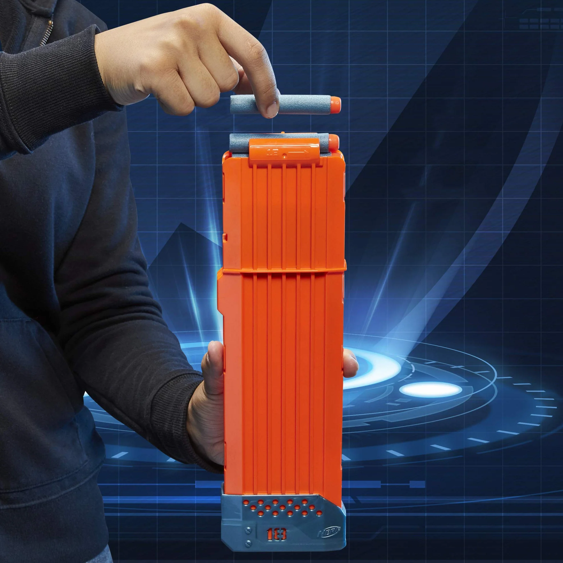 Nerf Elite 2.0 Turbine CS-18 Motorised Blaster, 36 Nerf Elite Darts, 18-Dart Clip, Outdoor Toys