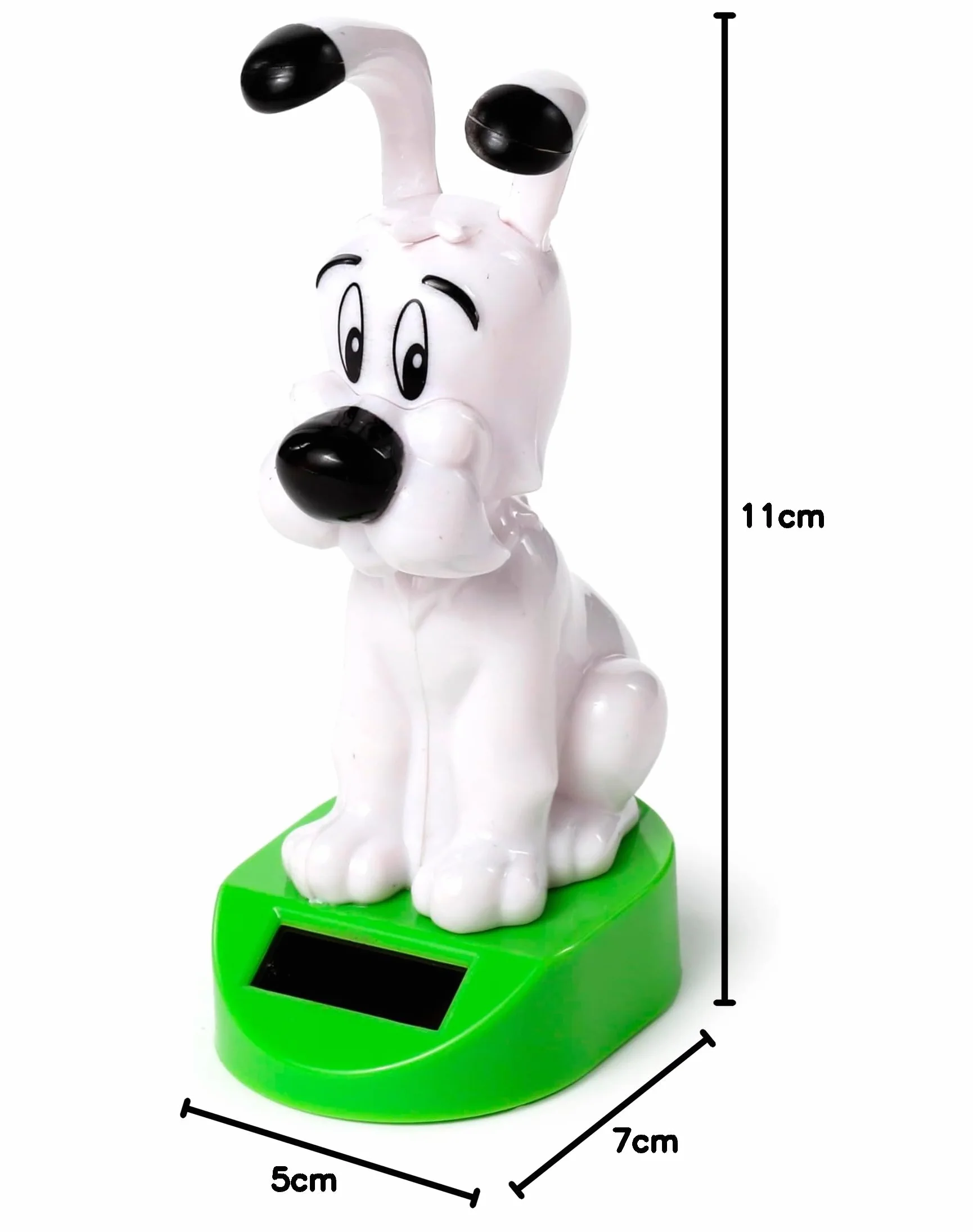Puckator Solar Pal - Idefix figurka tancerza solarnego - Asterix i Obelix, do deski rozdzielczej samochodu, biurka lub parapetu, pomysł na prezent