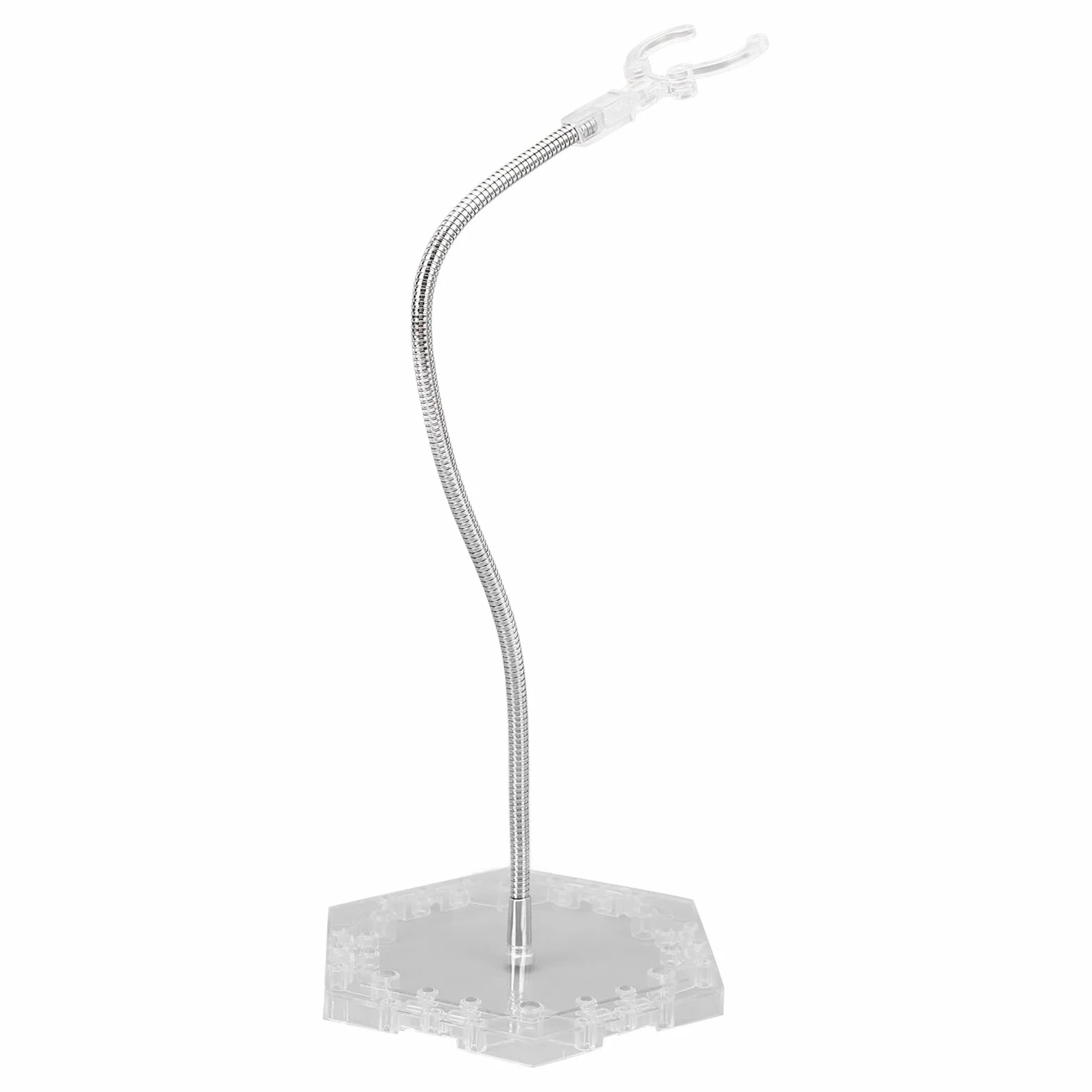 Generic Wspornik do Ekspozycji Figurek, Uchwyt do Ekspozycji Figurek ze Stali Nierdzewnej ABS dla Lalek (Przezroczysty)