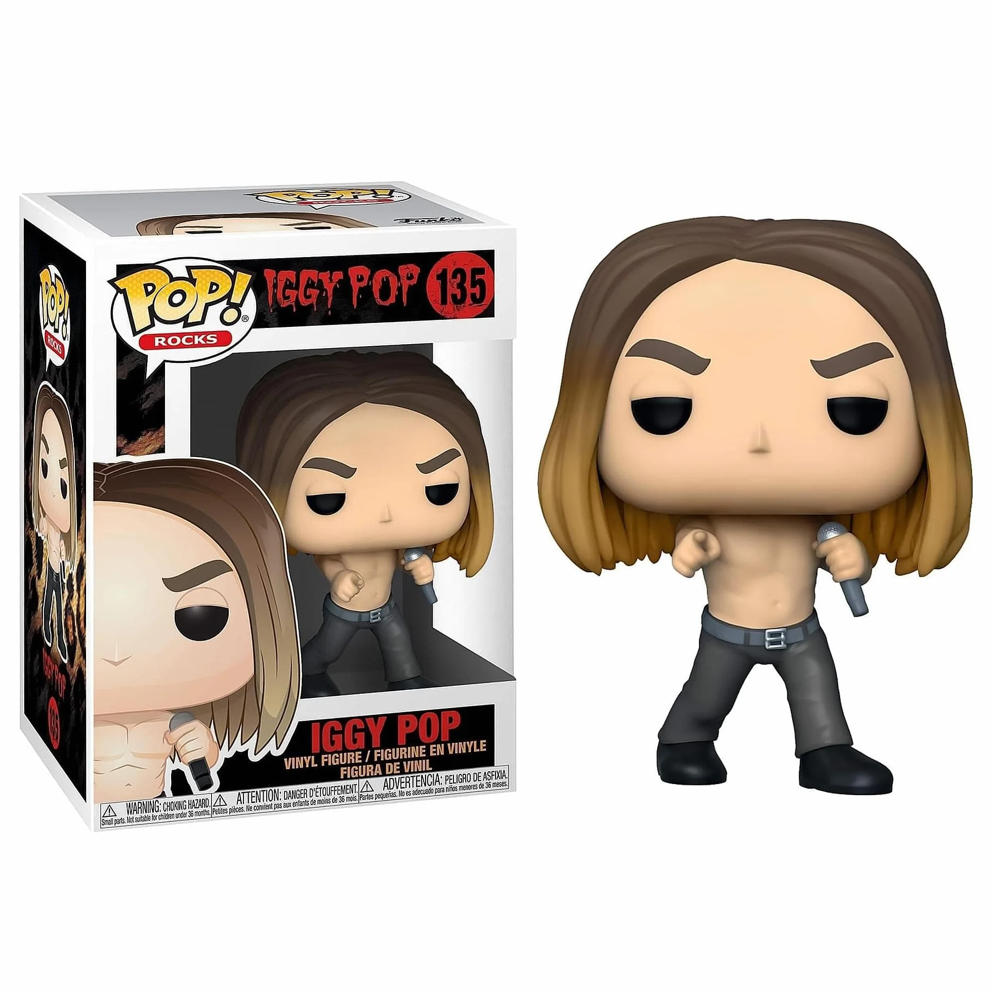 Funko 41240 Vinyl Rocks Pop-Iggy inna licencja figurka kolekcjonerska, wielokolorowa
