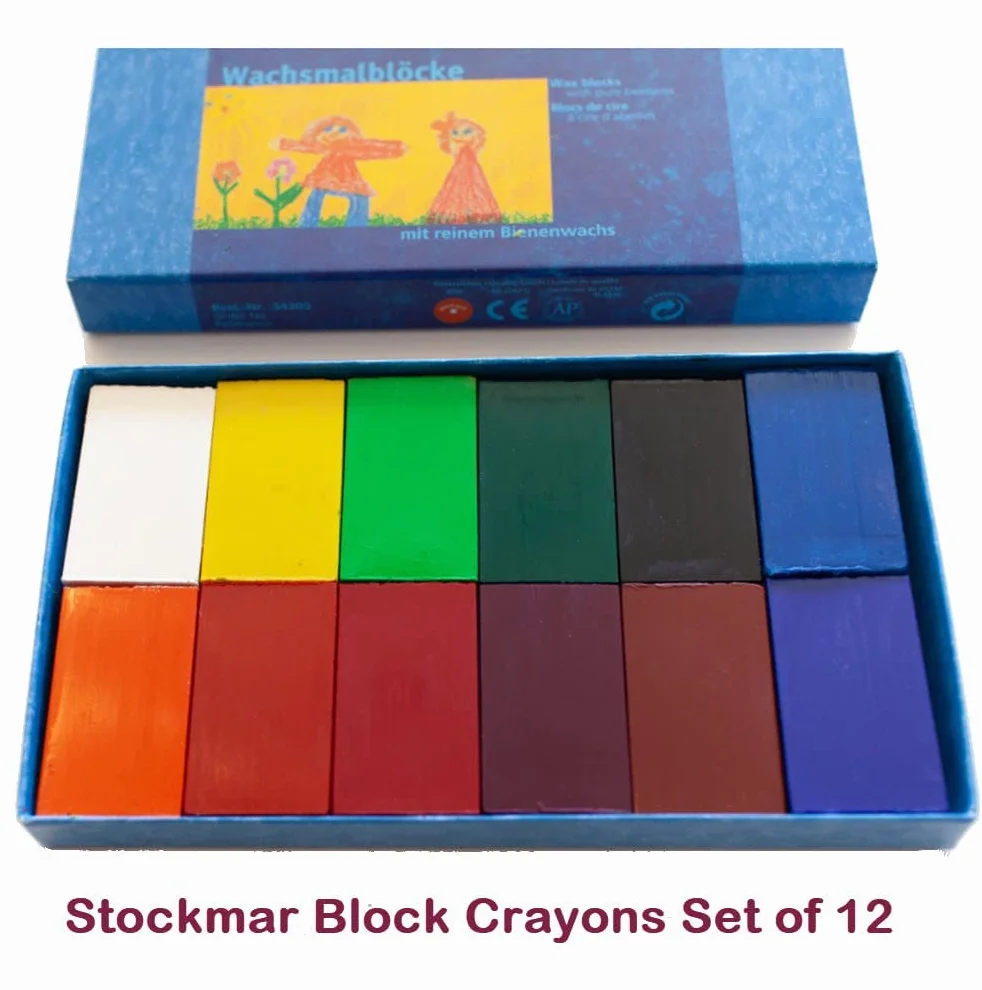 Stockmar 85032400 Kostki Wosku do Malowania Wielokolorowe 12 Sztuk