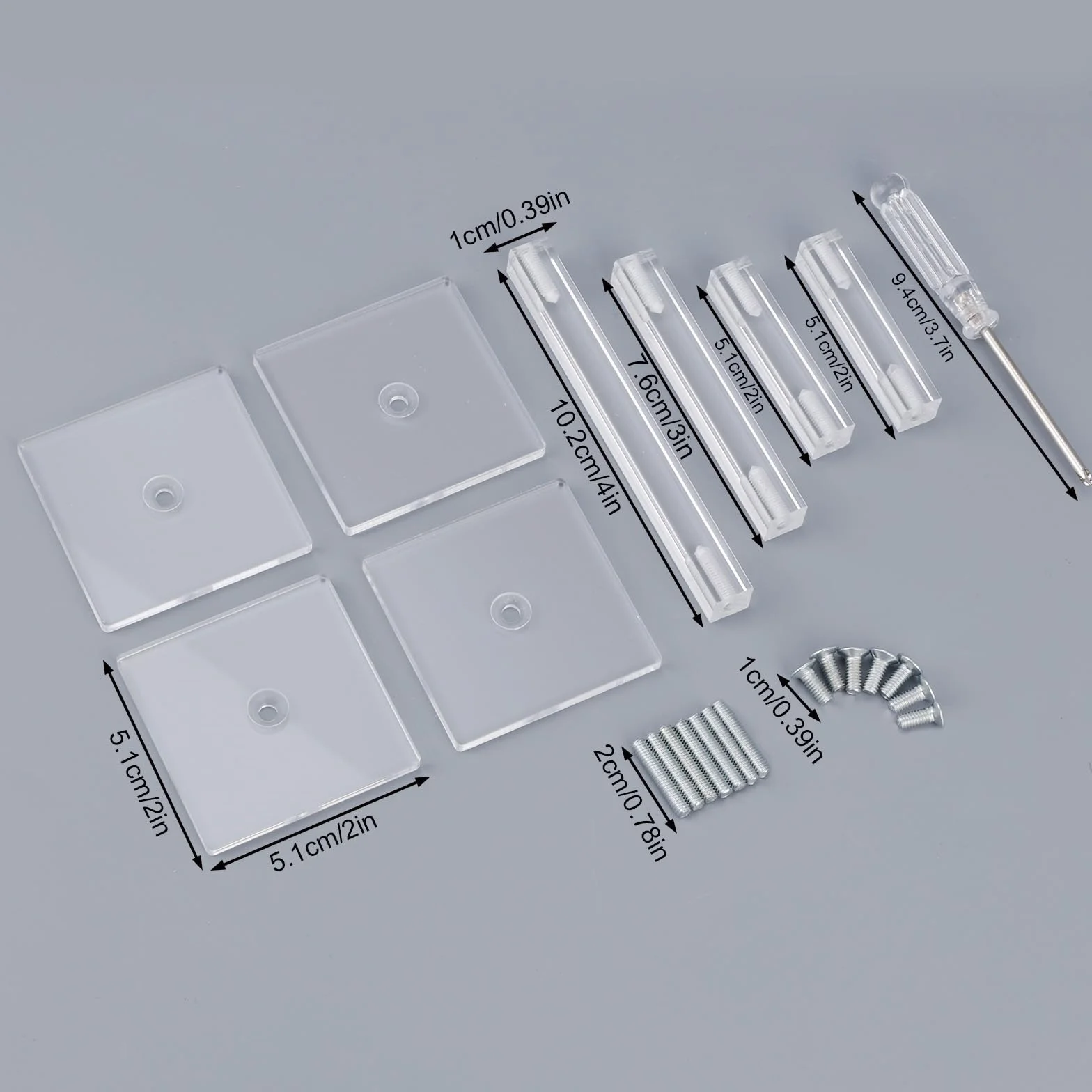 BOXOB 2szt Latające Miniatury Bojowe Risers, Regulowana Wysokość Wielopoziomowej Platformy Akrylowe Stojaki Bojowe do Prezentacji Terenu do Miniatur DND Gier Planszowych Akcesoriów RPG