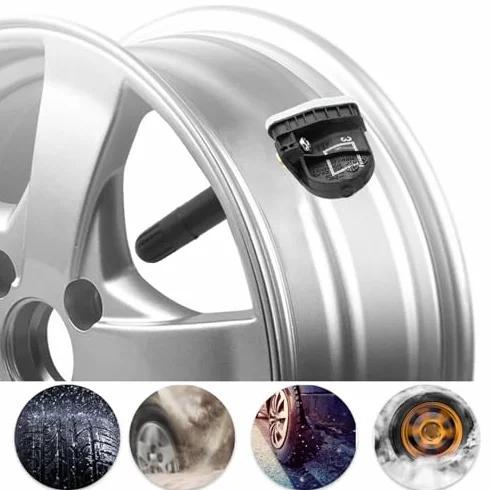 Aramox 4 szt. Czujniki Monitorowania Ciśnienia w Oponach TPMS 2036832 Czujniki Monitorujące Ciśnienie w Oponach Pasuje do Forda Ecosport//Focus