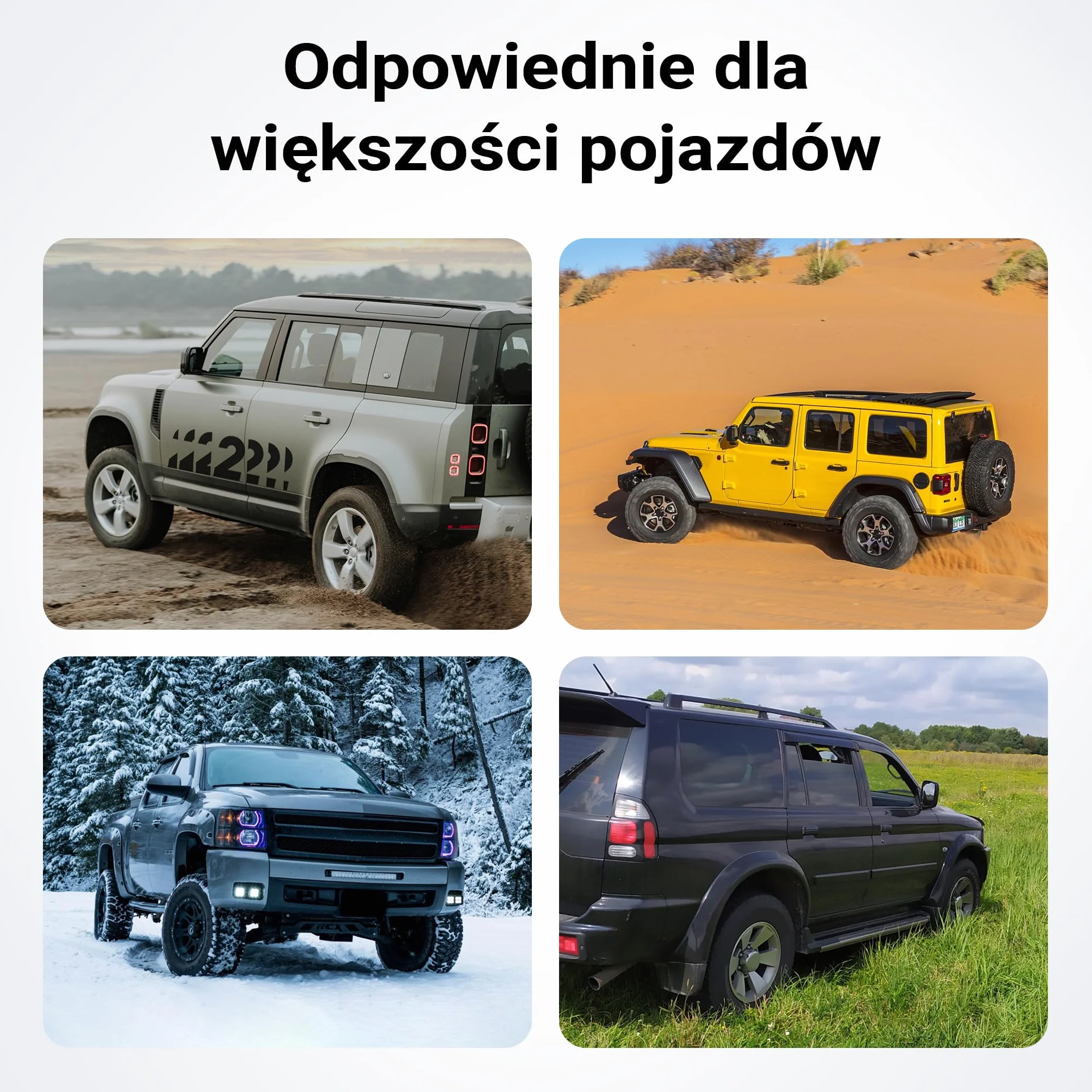 Wiltec Trapy piaskowe 1063 x 298 x 66 mm 2 szt do 10 t nośności na parę, czarne z torbą transportową, najazdy terenowe