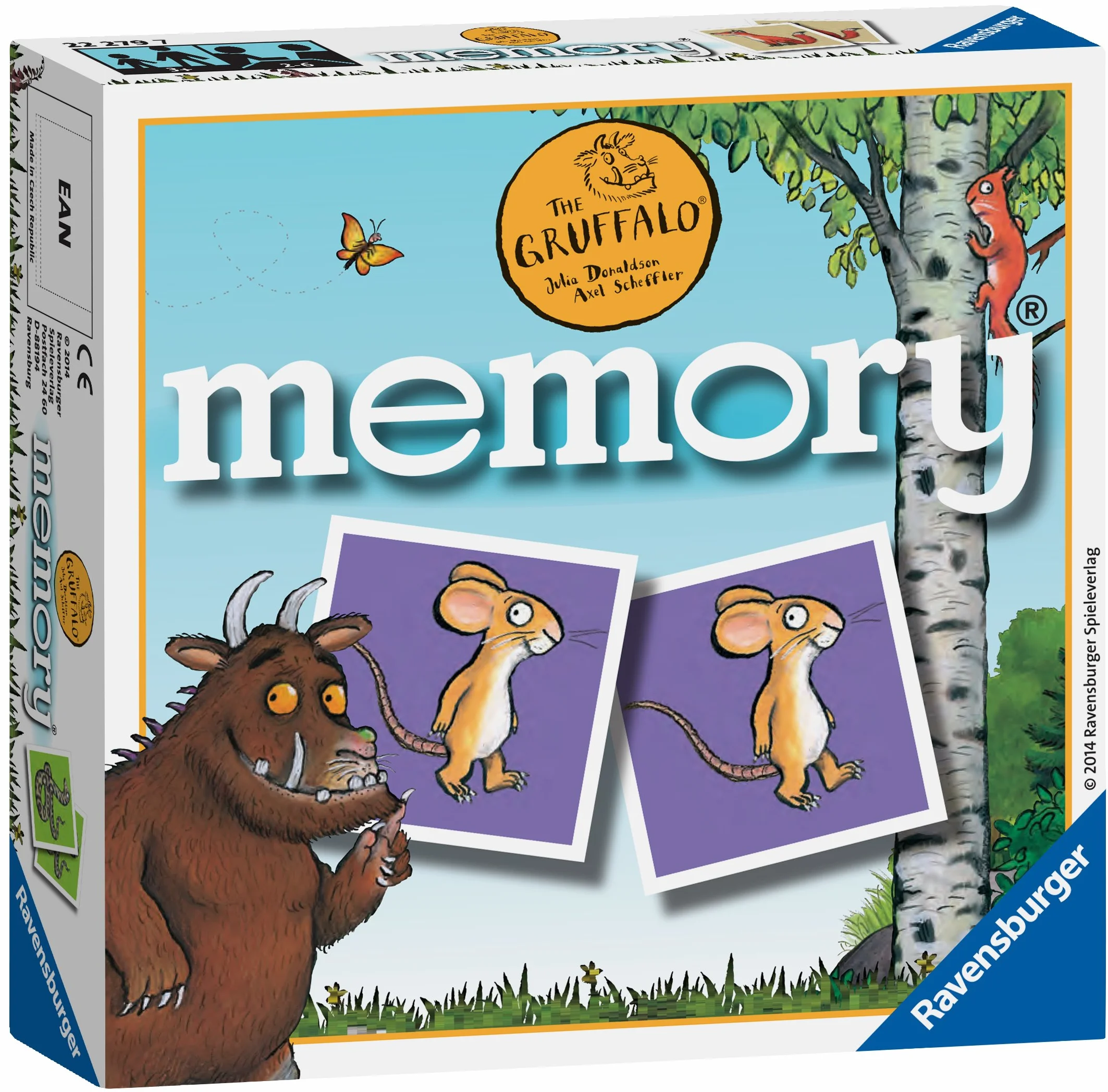 Ravensburger The Gruffalo Mini Memory Game - Matching Picture Snap Pairs Game For Kids Age 3 Years and Up - Gruffalo Toy
