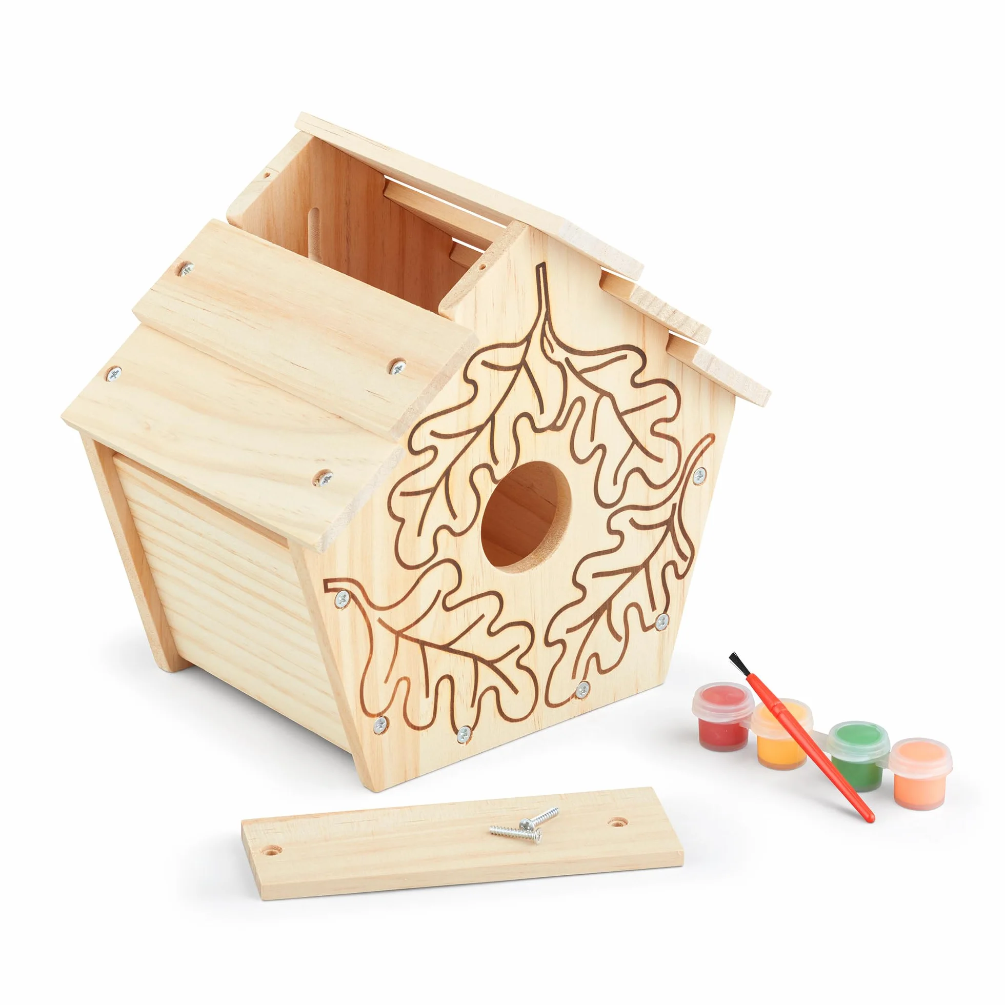 Melissa & Doug – budka dla ptaków do własnoręcznego montażu | sztuka i rzemiosło | zestawy do rękodzieła: Created By Me, Made Easy i inne | 3+ | prezent dla chłopca lub dziewczynki