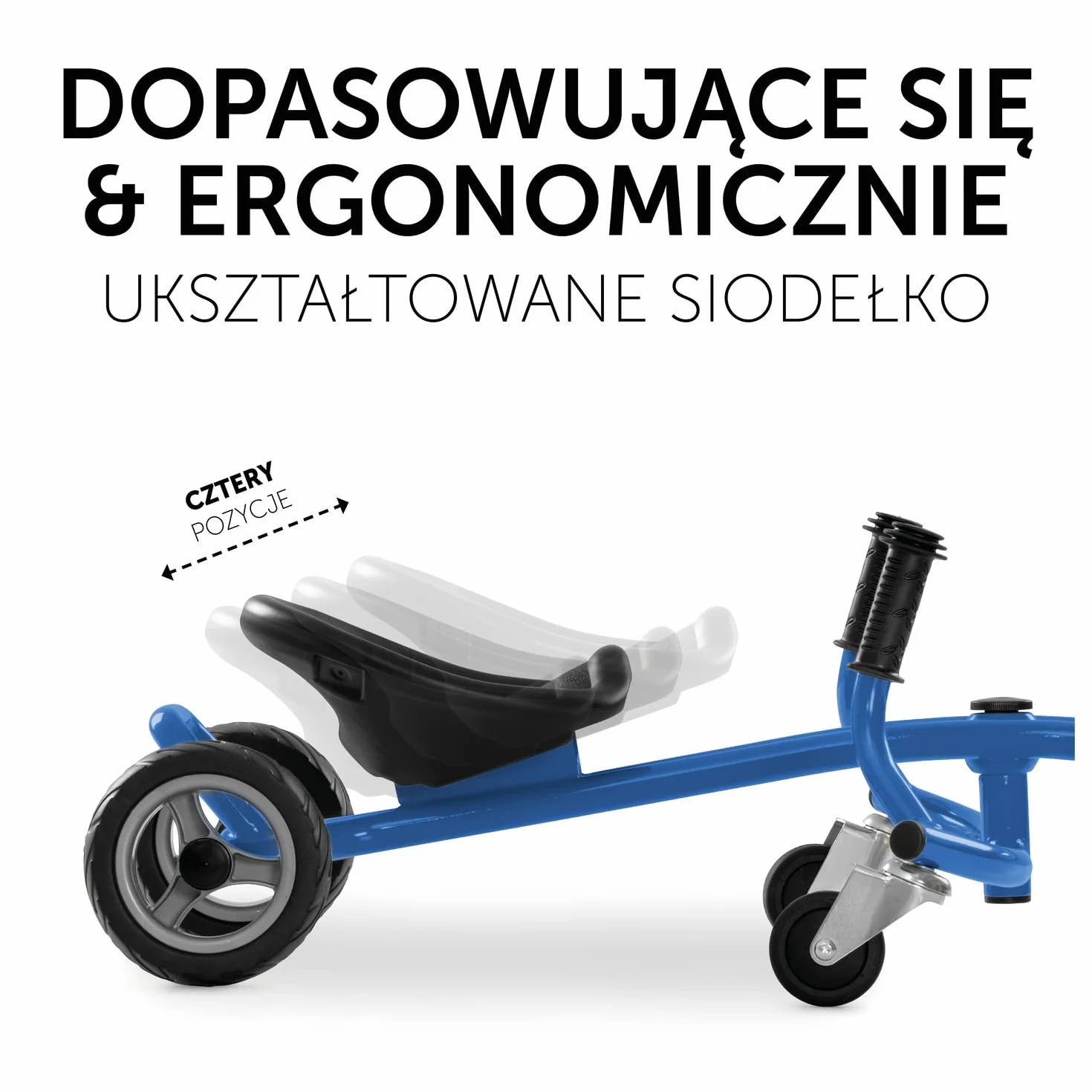 Hauck Pojazd Dziecięcy do Wiosłowania Twist-It, dla Dzieci od 3 Lat, do 50 kg, T-815001, Niebieski