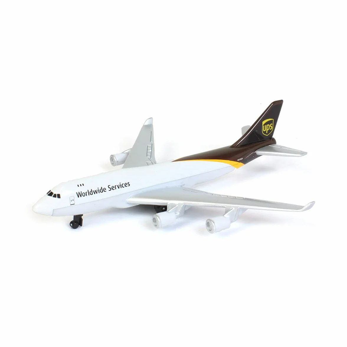 Herpa Toys Single Airplane UPS, mała skala, model samolotu, kolekcjonowanie, zabawa, miniaturowy model zabawkowy z tworzywa sztucznego – dla dzieci od 3 roku życia!