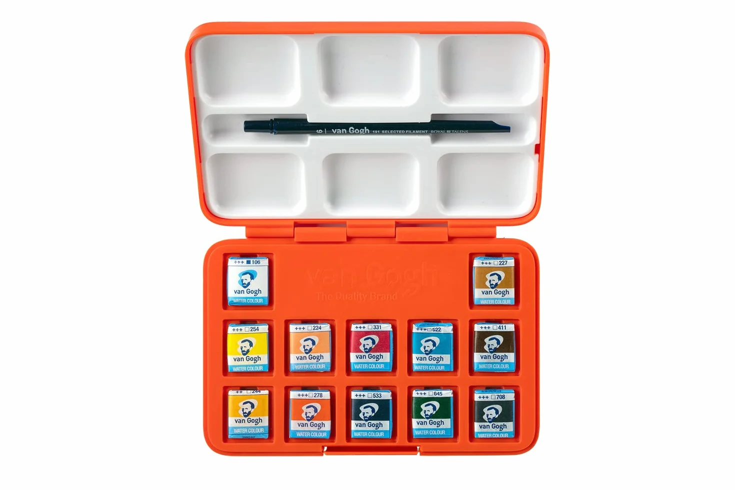 Talens Van Gogh Pocket Box pudełko z 12 farbami akwarelowymi