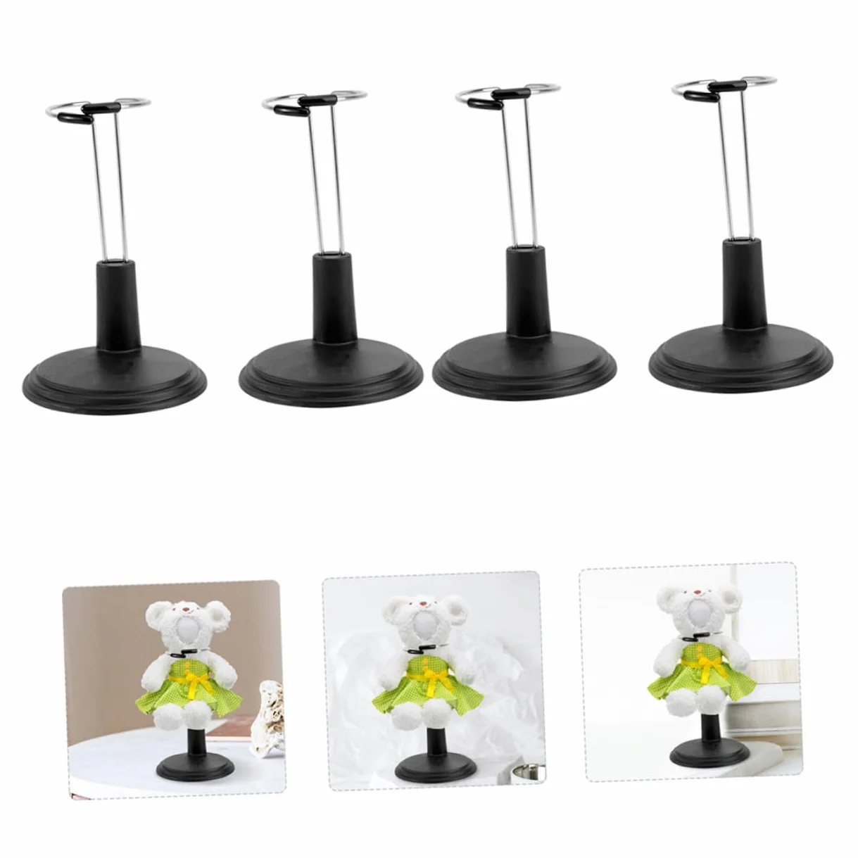 TOYANDONA 5 szt Częściowy Stojak Lightstick i Figurki Czarny Uchwyt Do Ekspozycji i Wsparcia Kemping Outdoor i Kolekcje