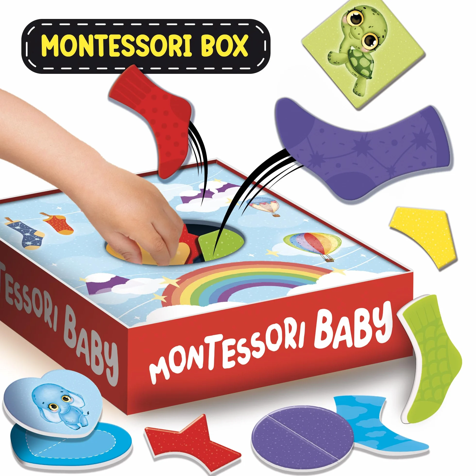 LISCIANI 97111 Montessori Baby Raccolta Giochi, BABY-12 zestaw gier edukacyjnych