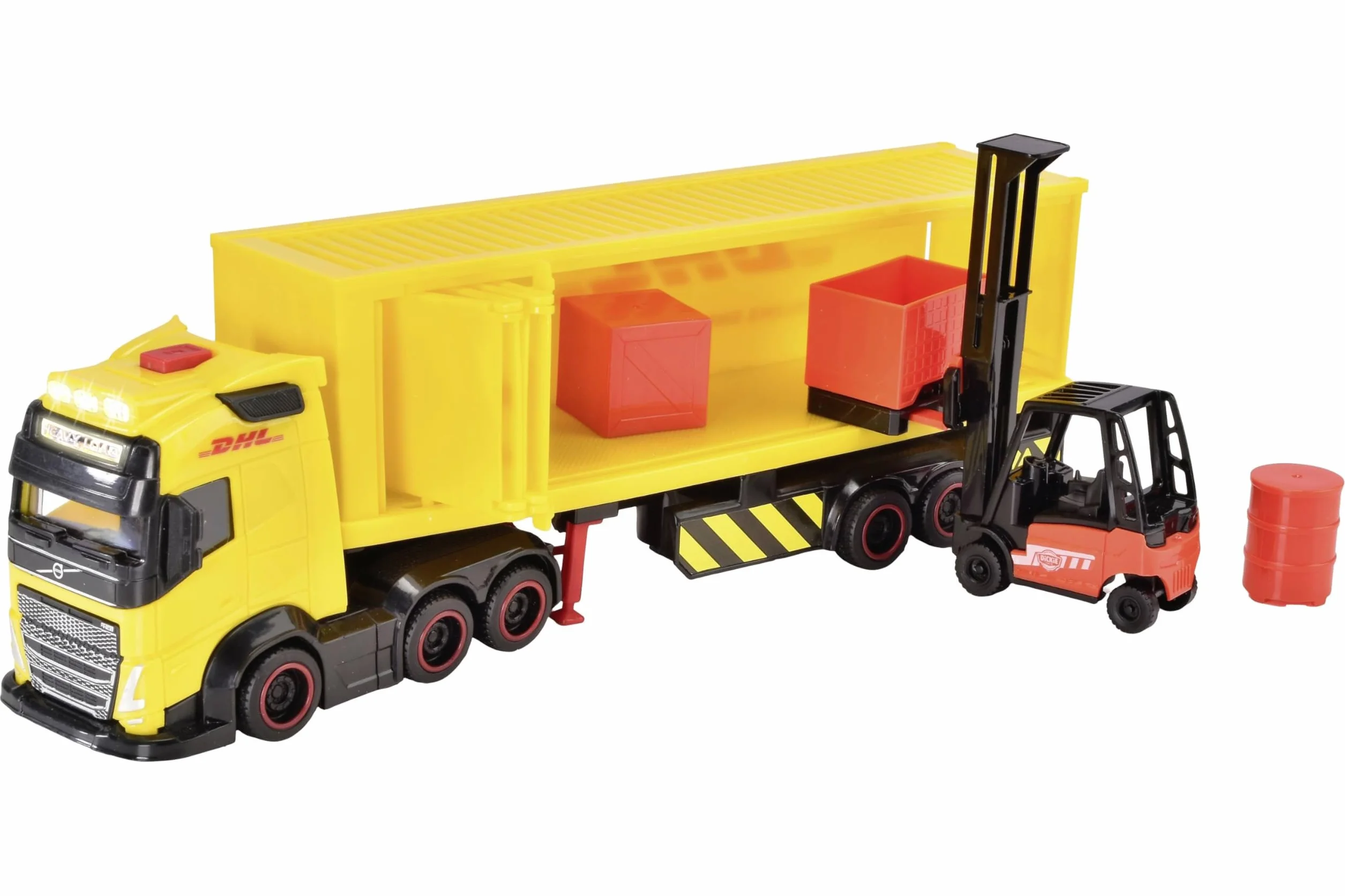 Dickie Toys 203747018 VOLVO Ciężarówka DHL, 35 cm