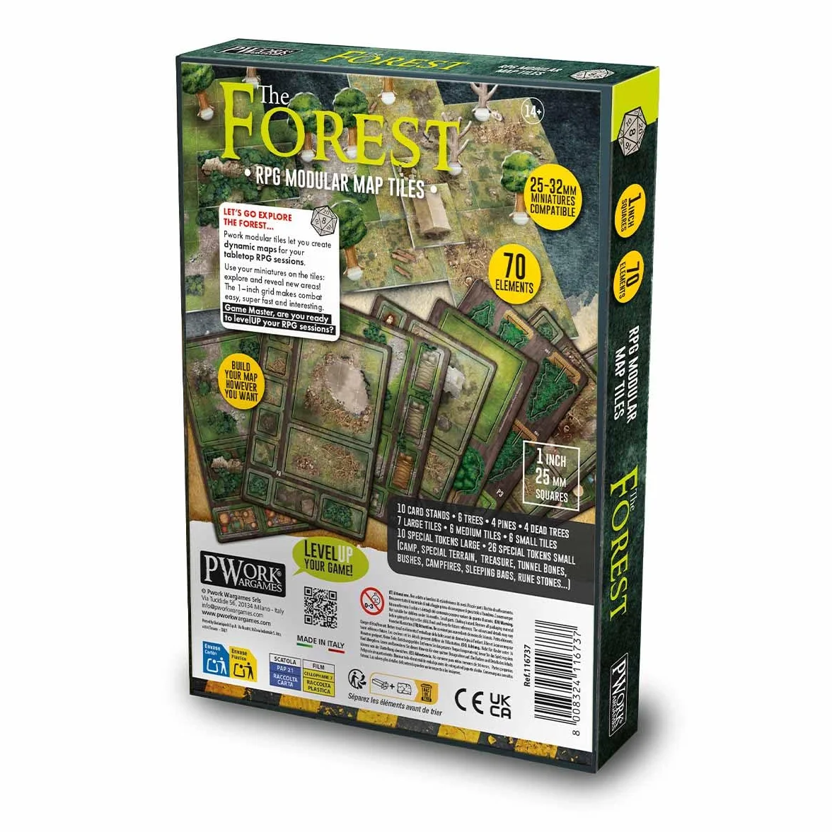 The Forest - RPG Modular Map Tiles - dwustronne płytki na karty