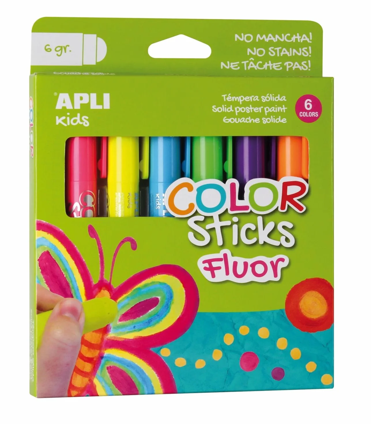 APLI farba w sztyfcie fluor - 6 x 6 g Autre Fluorescen 6 tubek