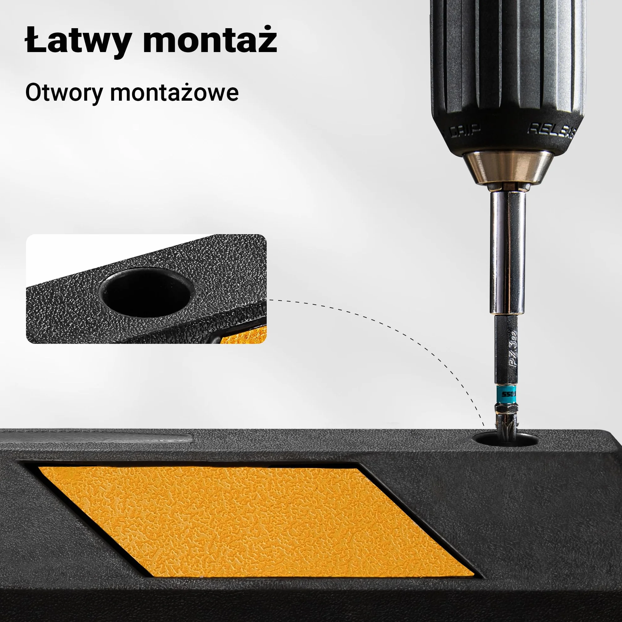 Wiltec Ogranicznik parkingowy 2 szt. 120 x 15 x 10 cm czarny z żółtą taśmą odblaskową, odbojnik gumowy do garażu i parkingu