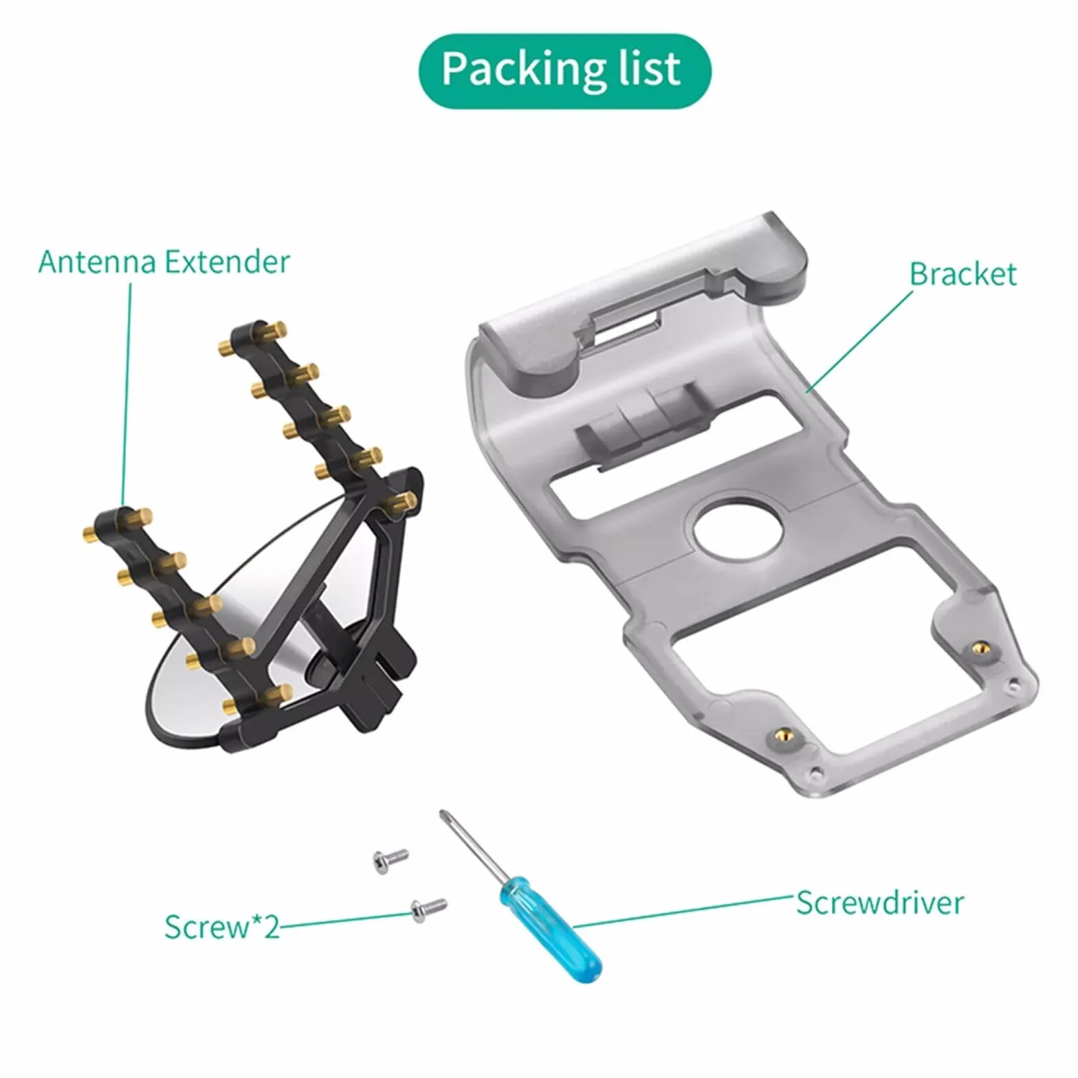 Wzmacniacz zasięgu sygnału anteny do pilota DJI RC, wzmacniacz zasięgu anteny, akcesoria do DJI Mini3/Mini3 Pro