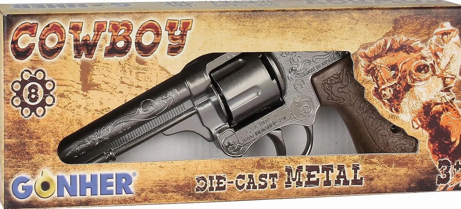 Pistolet kowbojski odlew ciśnieniowy metal 8