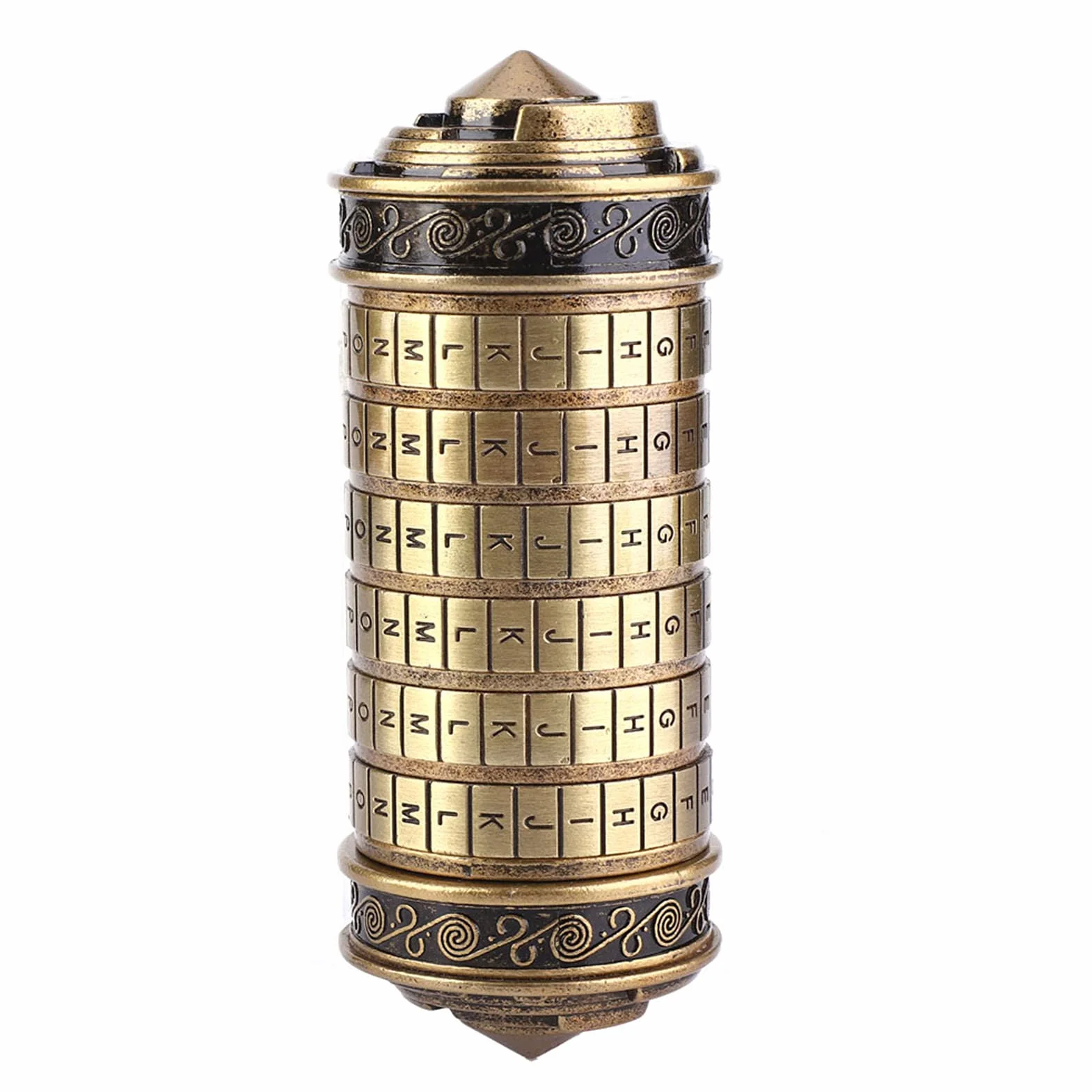 Cryptex Lock, wielofunkcyjne pudełko puzzle, 14 * 16 * 25 cm Zrób dużą niespodziankę dla ukochanej do notatek sklepowych, wierszy, biżuteria, klucze, inne przedmioty wartościowe
