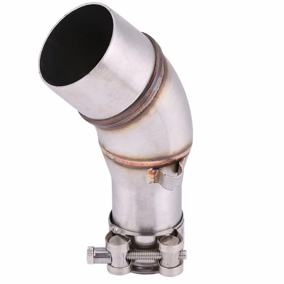 KIMISS Średni łącznik rury wydechowej slip-on dla R25 R3 2013-2016 | Adapter do tłumika | Kolektor pośredni