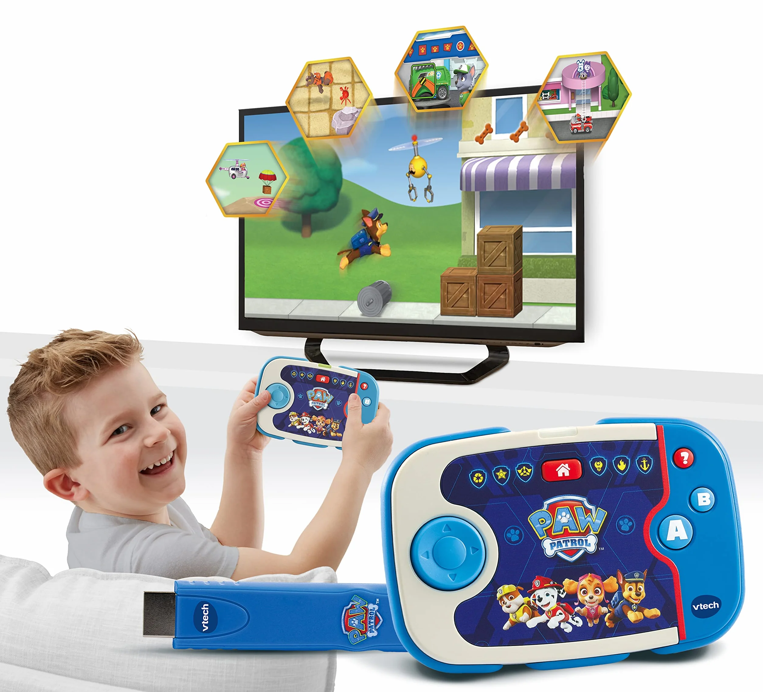 Vtech Abc Smile Tv Psi Patrol Konsola, Wielokolorowy, Od 3 lat