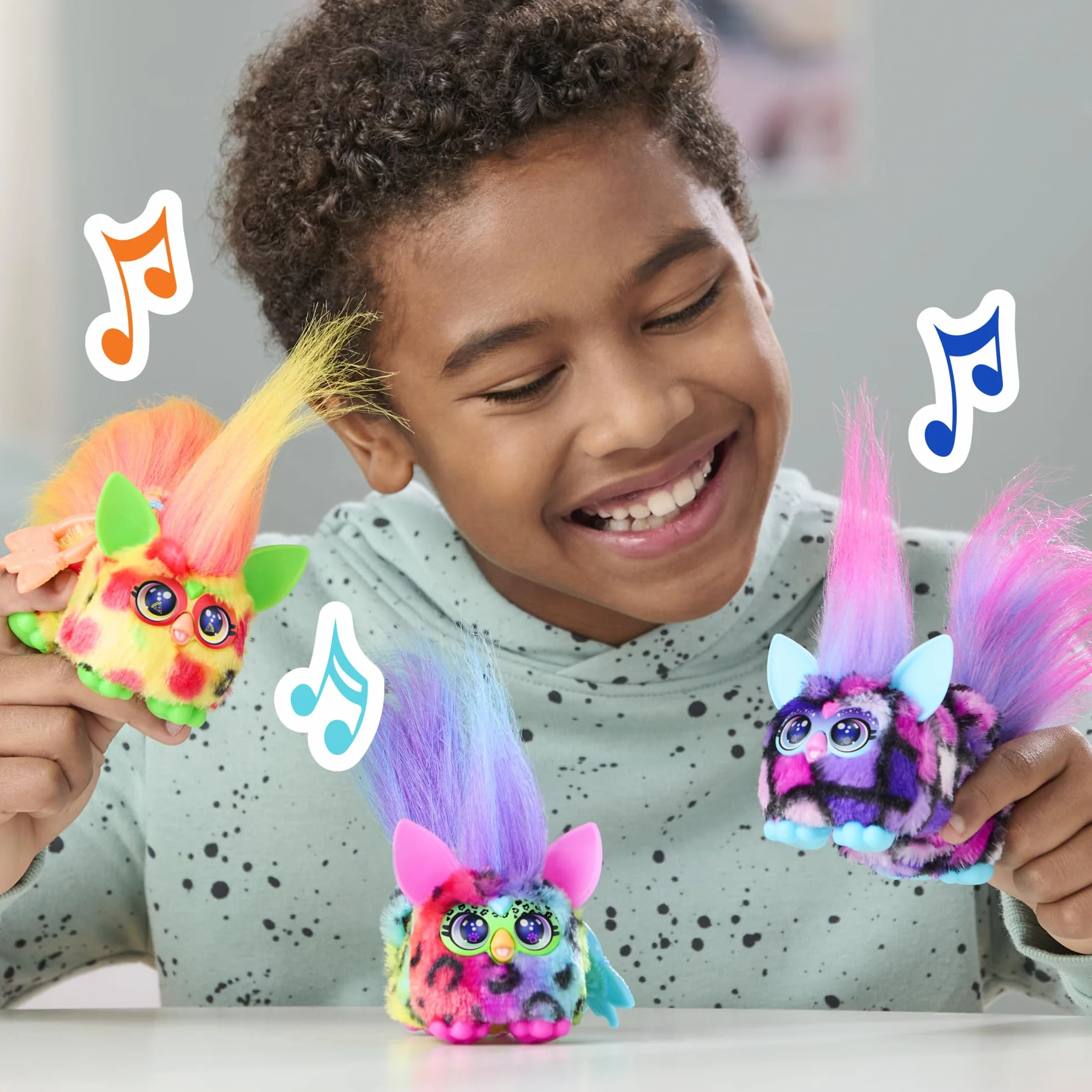 Zabawka pluszowa Furby DJ Furblets Rain-Bow-Kat