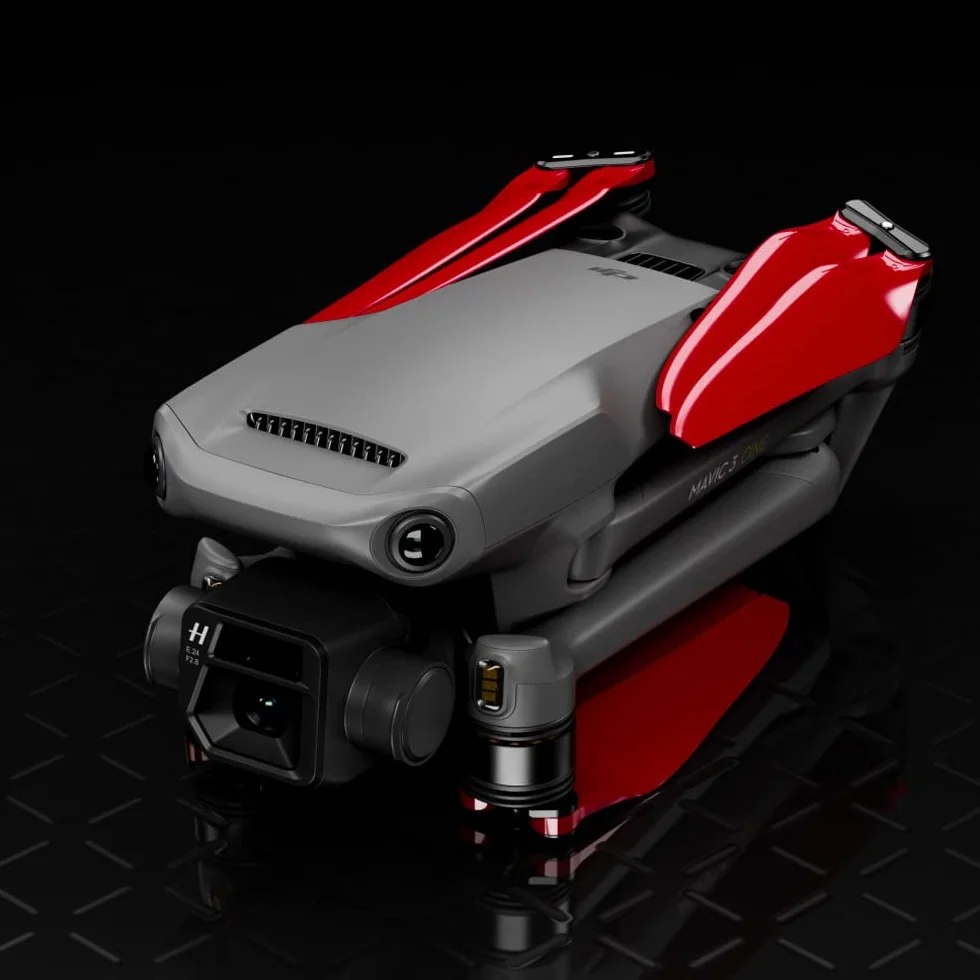 Śmigła Master Airscrew Stealth do DJI Mavic 3 & Mavic 3 Pro/Cine/Enterprise/Classic/3T/3M - Czerwone, 4 sztuki