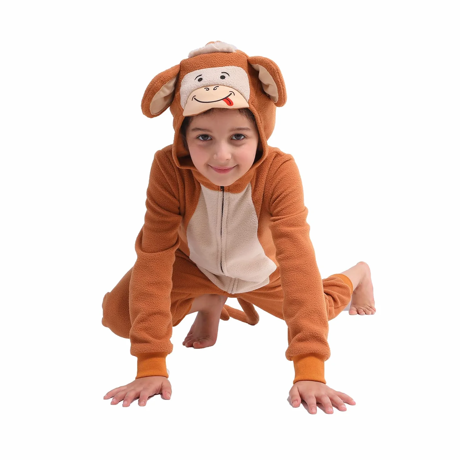 Sincere Party Gepard Onesie, Małpa Onesie, Krowa Onesie Fleece Kostiumy Zwierzęce Onesie i Pająk Oneise Kostium dla Unisex Dzieci