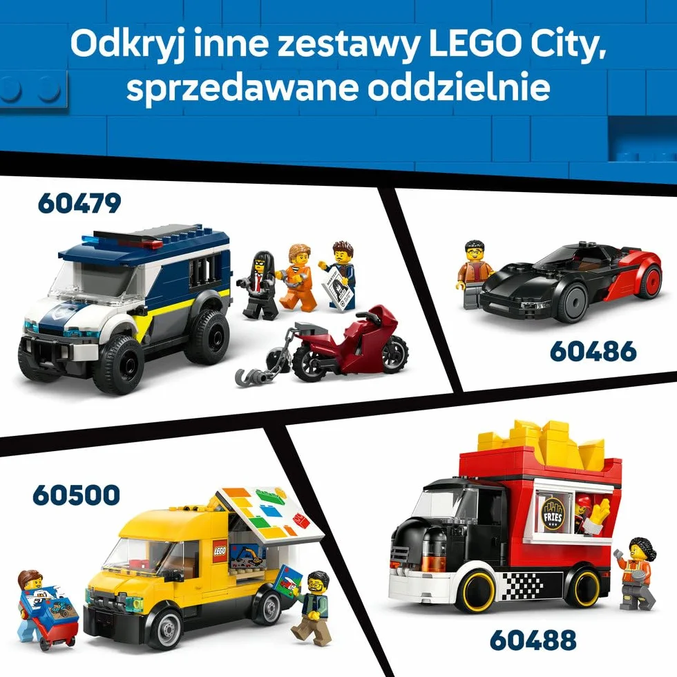 LEGO City Hot Rod, samochód wyścigowy, zabawka dla dzieci od 5 lat, wyścigówka i minifigurka kierowcy, pomysł na prezent dla 5-latka na urodziny, klocki dla chłopca i upominek dla dziewczynki 60485