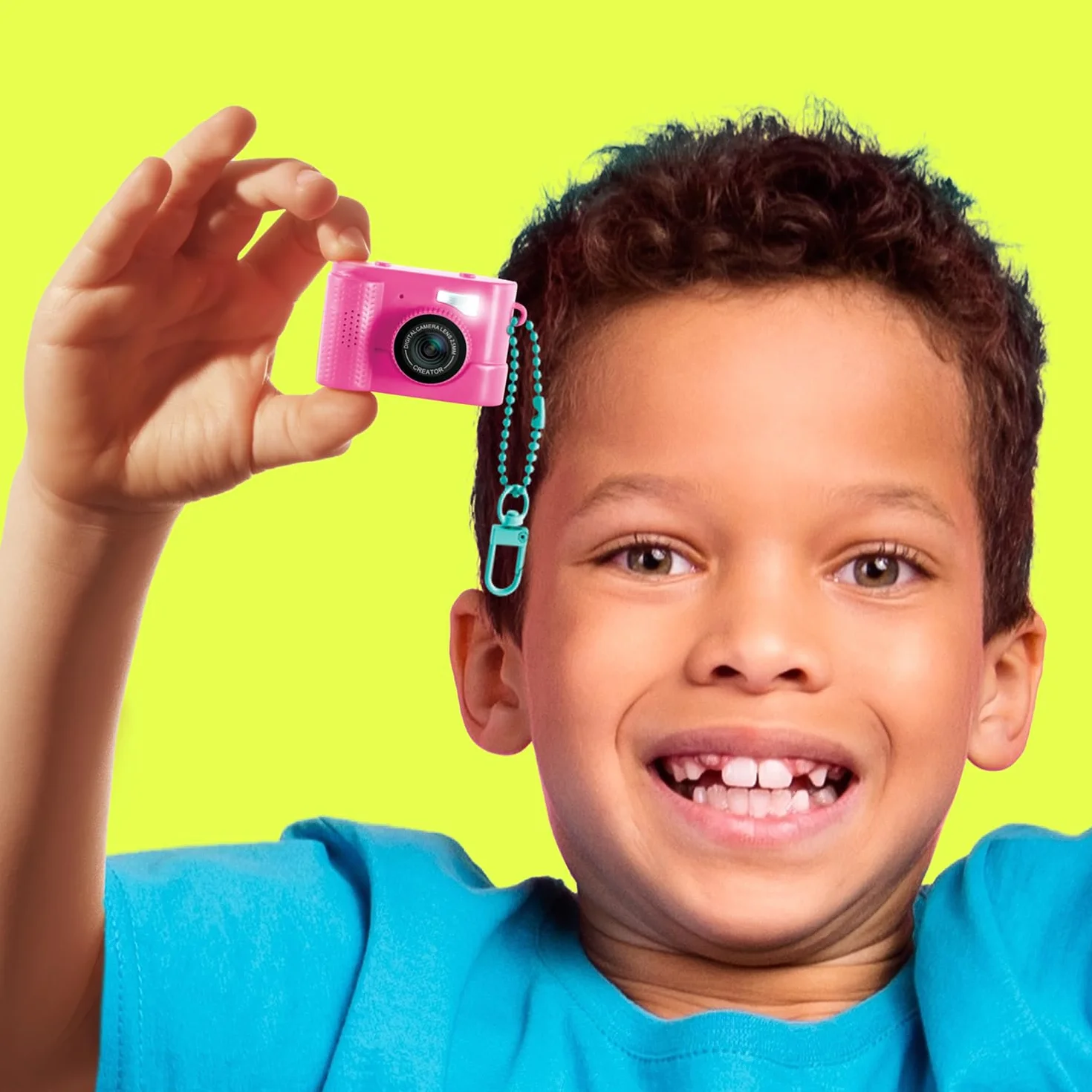 Canal Toys Kreator zdjęć - aparat cyfrowy i wideo Mini Cam - kompaktowy - z brelokiem i kartą SD 1 GB w zestawie - CLK 061, różowy