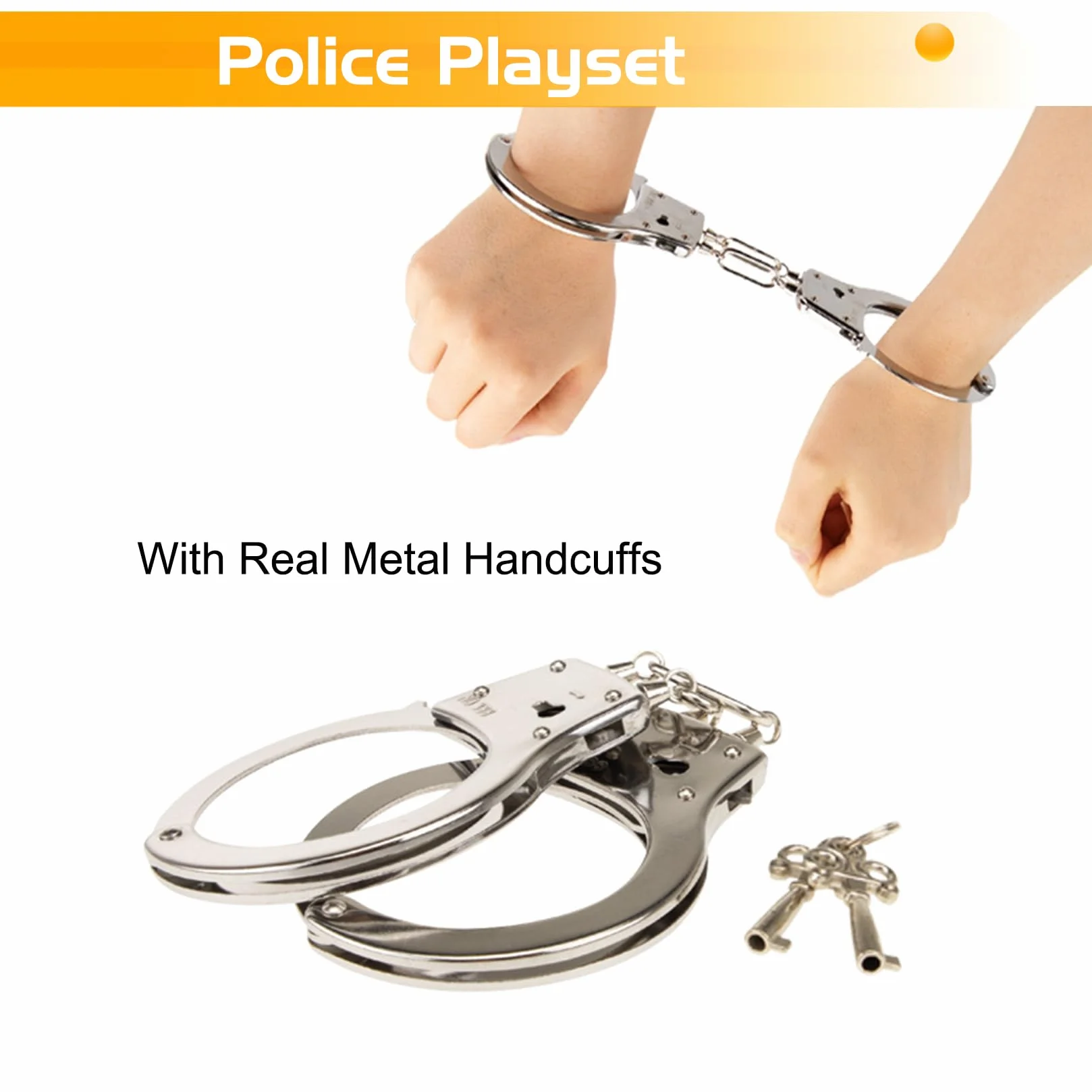 5 sztuk kostium policyjny akcesoria dla dzieci kajdanki insygnia dzieci policja zabawki dla cosplay karnawał Halloween kostium policja kostium dzieci akcesoria
