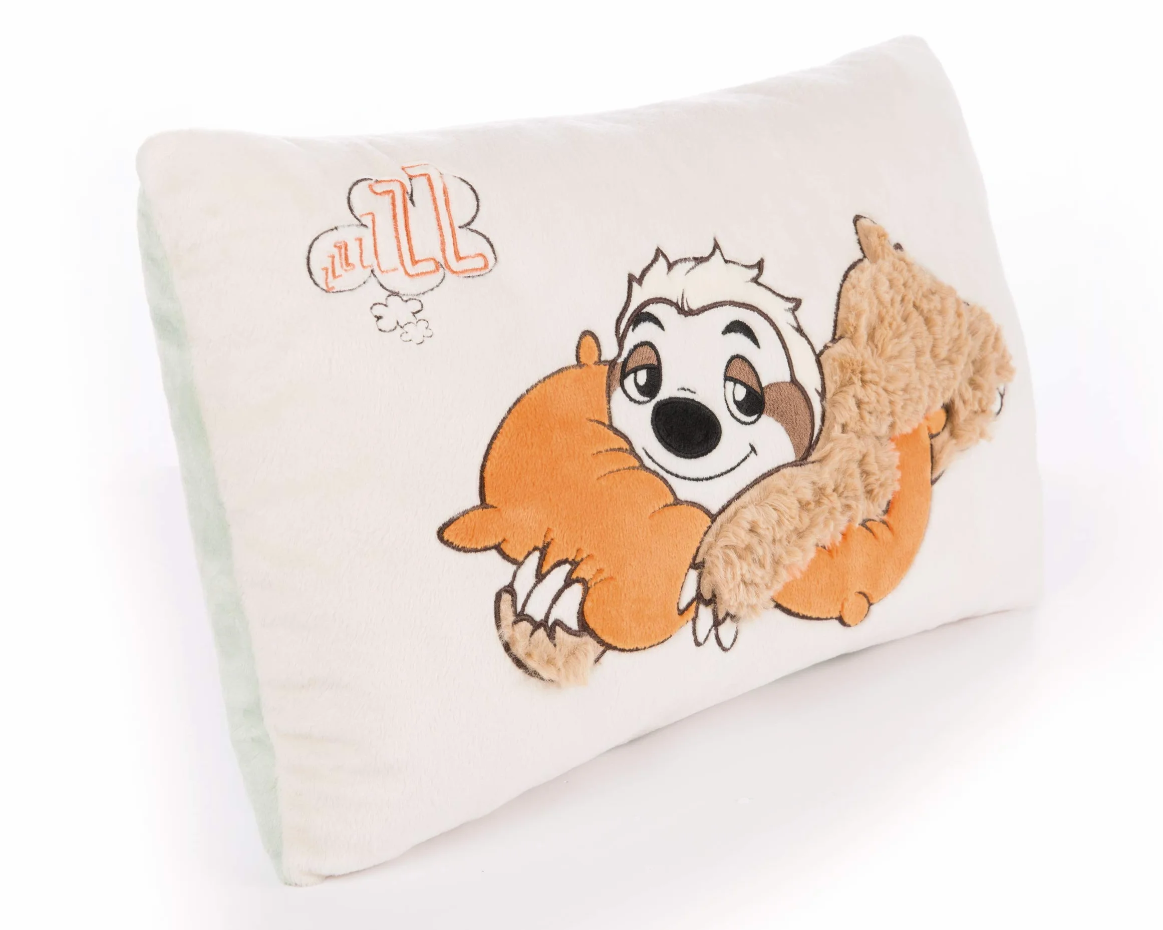 NICI 43491 poduszka leniwiec Wave Dave – prostokątna, flauszowa poduszka przytulanka leniwca, 43 x 25 cm, beżowa