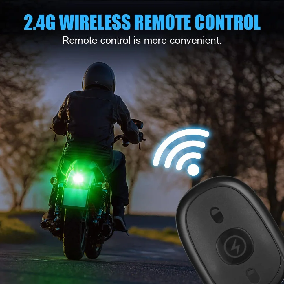 Ainiv Drone Strobe Light, 2PCS Drone Strobe Light, światło antykolizyjne do lotów nocnych, światła ostrzegawcze LED w nocy, 7 kolorów bezprzewodowych do motocykli, samochodów RC, dronów