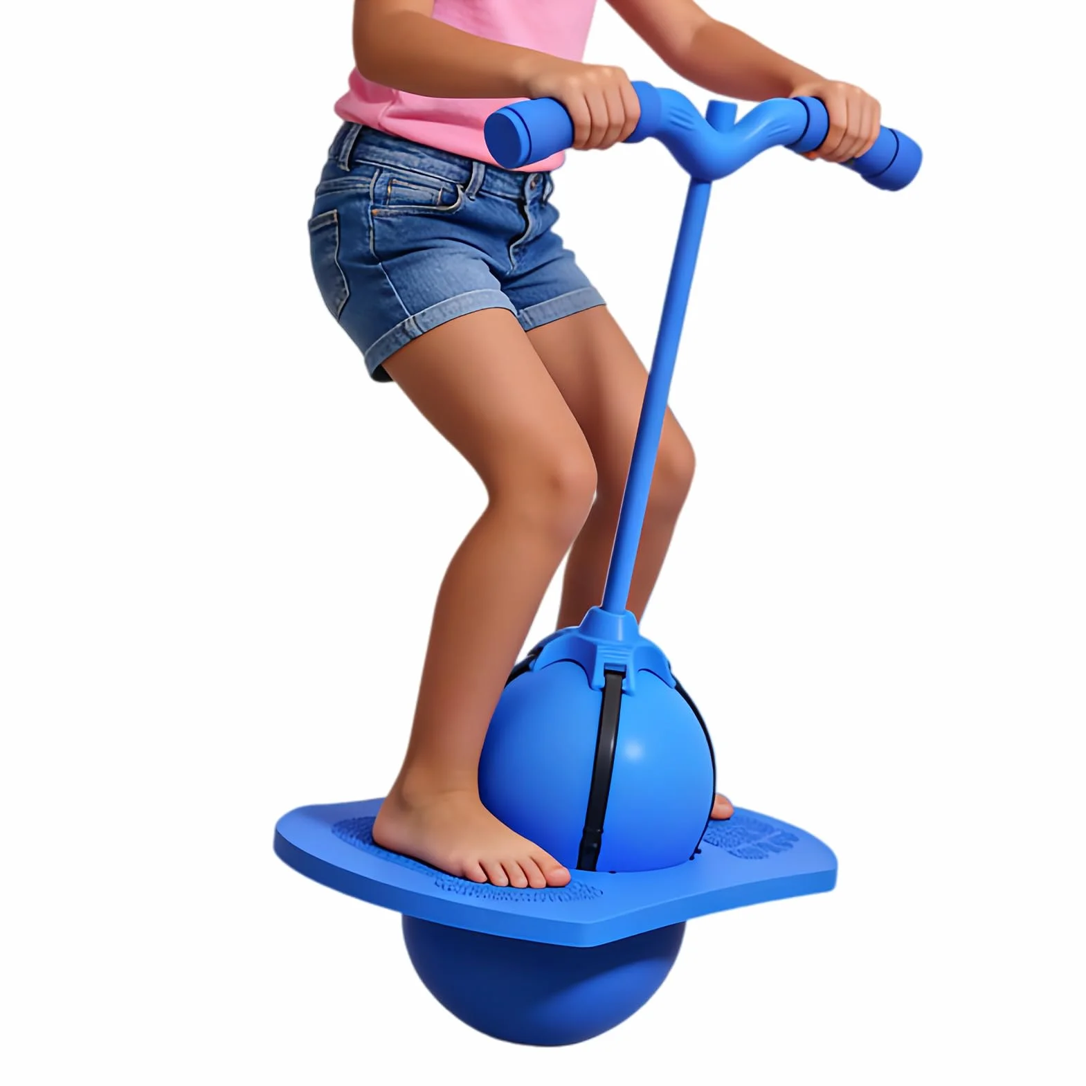 Jumping Ball Toy, Balance Training Sports Equipment, Bouncy Board Exercise Game, Fun Physical Activity For Kids Adults Play, Home Fitness, Coordination And Skill Development