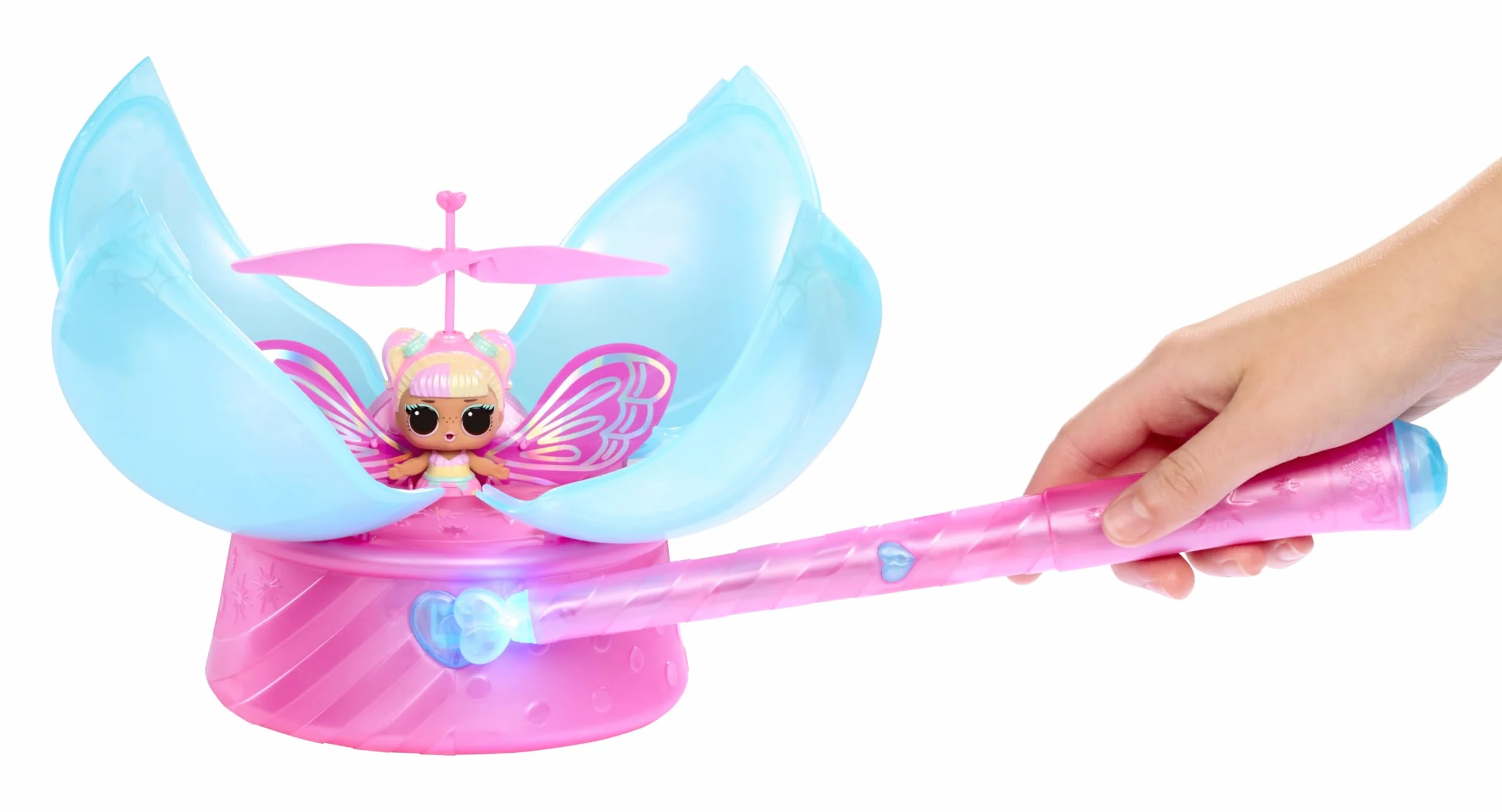 L.O.L. Surprise! Magic Flyers Fairies Tots – Flower Child – Zawiera 1 Laleczkę i Magiczną Różdżkę, w Opakowaniu w Kształcie Kwiatu. Zbierz Obie Wróżki z Tej Kolekcji