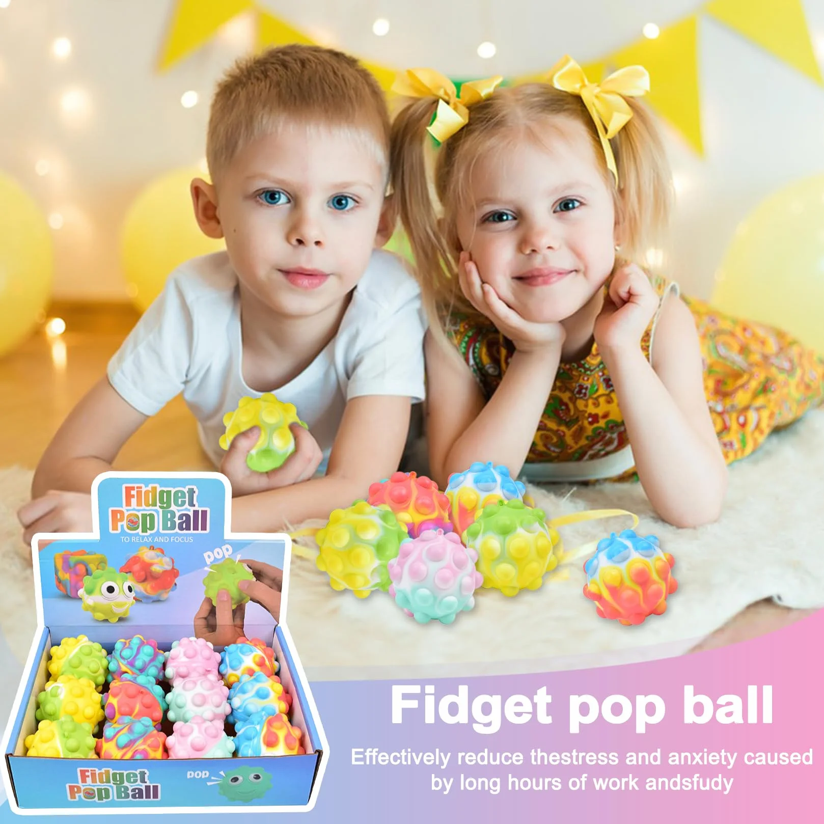 12 Sztuk Squishy Piłek Antystresowych Zabawek Fidget Dla Dzieci I Dorosłych Prezenty Urodzinowe Dla Dzieci Małe Upominki Dla Dzieci