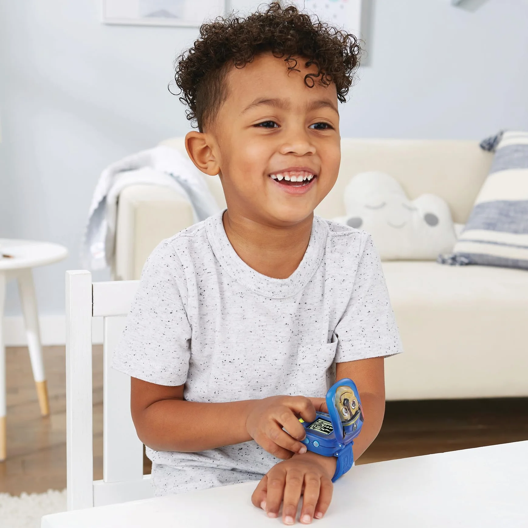 VTech PAW Patrol interaktywny zegarek Chase, zegarek dziecięcy z 4 grami, kolorowy ekran, z głosem Rydera, funkcja budzika i timera, język włoski, baterie w zestawie, 3-7 lat
