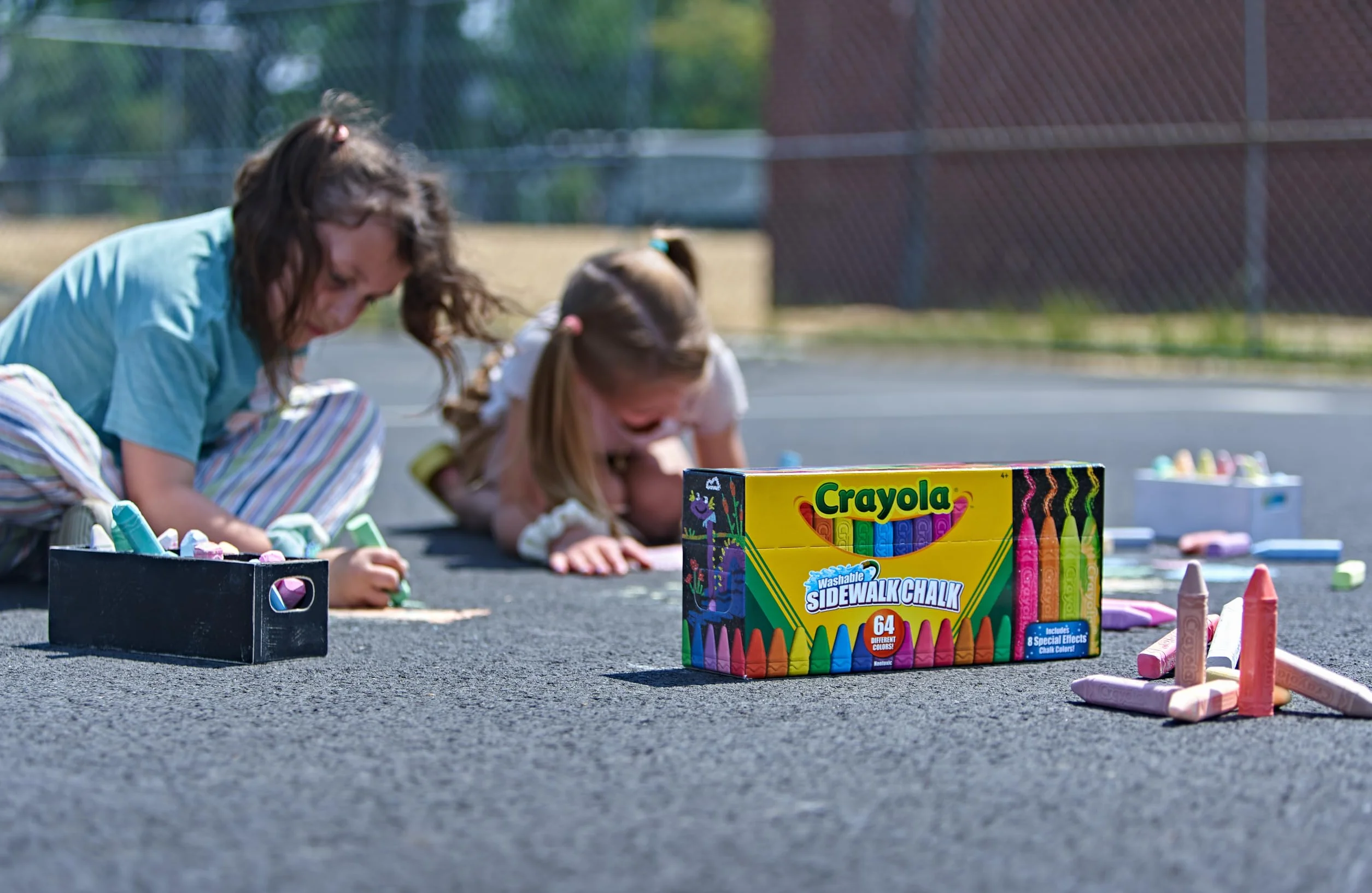 Crayola Zmywalna kreda chodnikowa, wielokolorowa, 64 szt. (1 szt.)
