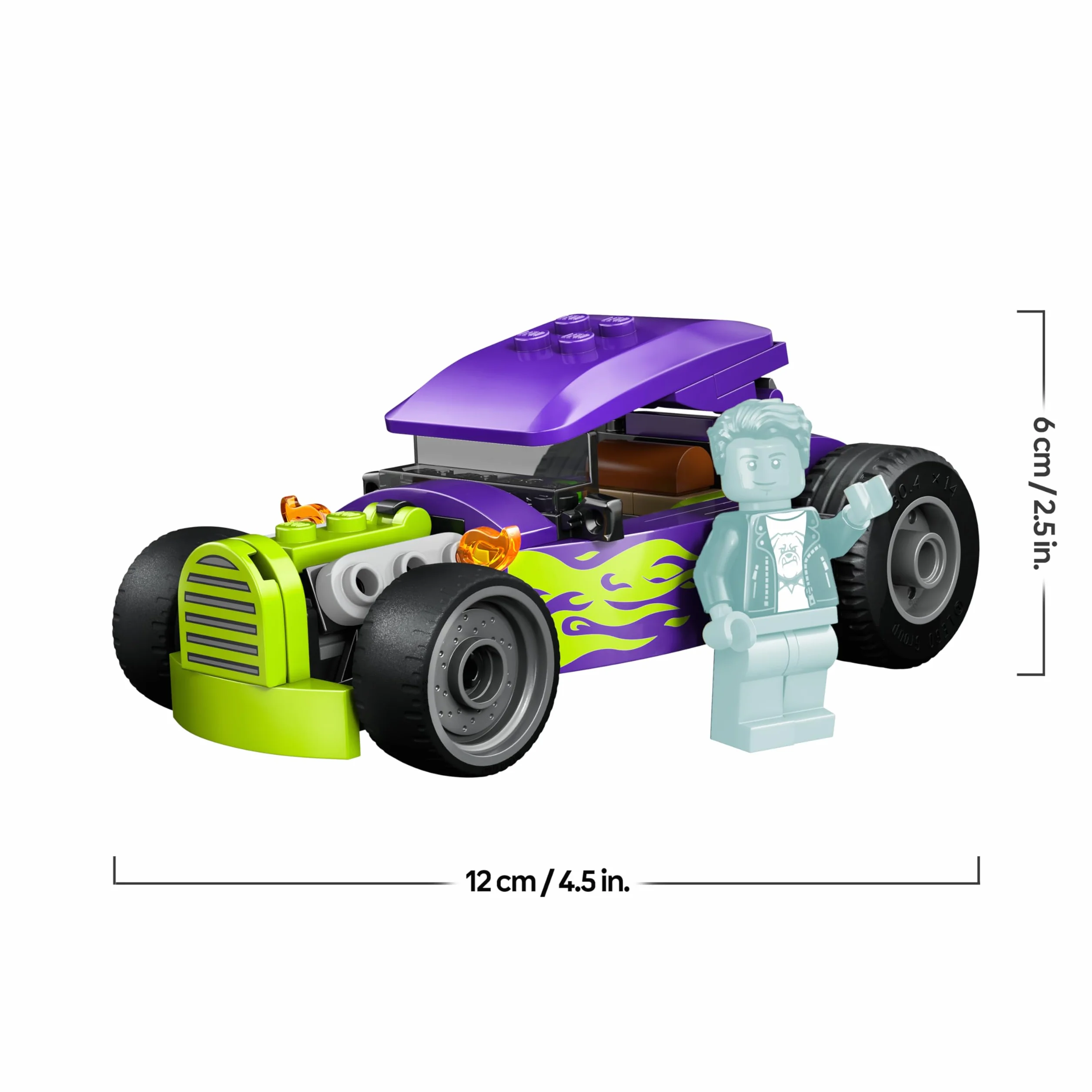 LEGO City Hot Rod, samochód wyścigowy, zabawka dla dzieci od 5 lat, wyścigówka i minifigurka kierowcy, pomysł na prezent dla 5-latka na urodziny, klocki dla chłopca i upominek dla dziewczynki 60485