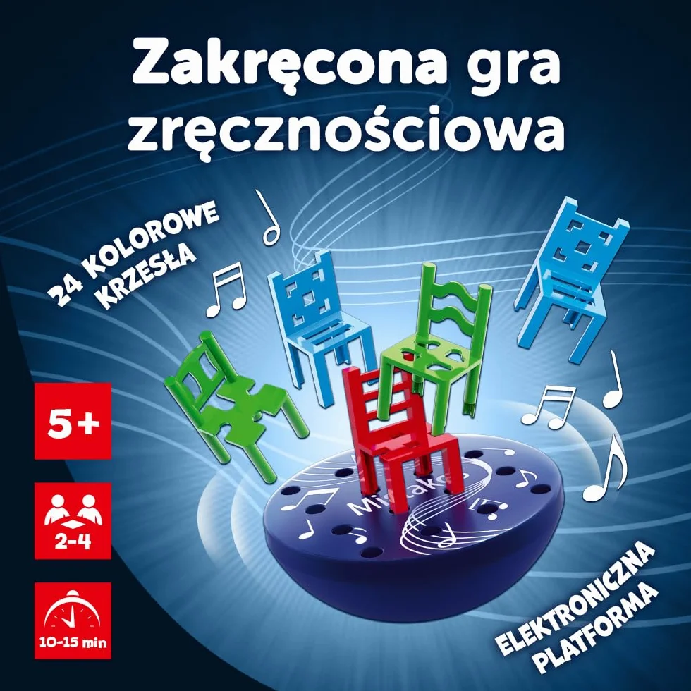 Trefl - Mistakos Platform - Zakręcona Gra Zręcznościowa, Ruchoma Platforma, Efekty Dźwiękowe, Dynamiczna Pełna Napięcia Rozgrywka, Gra dla Dzieci od 5 lat
