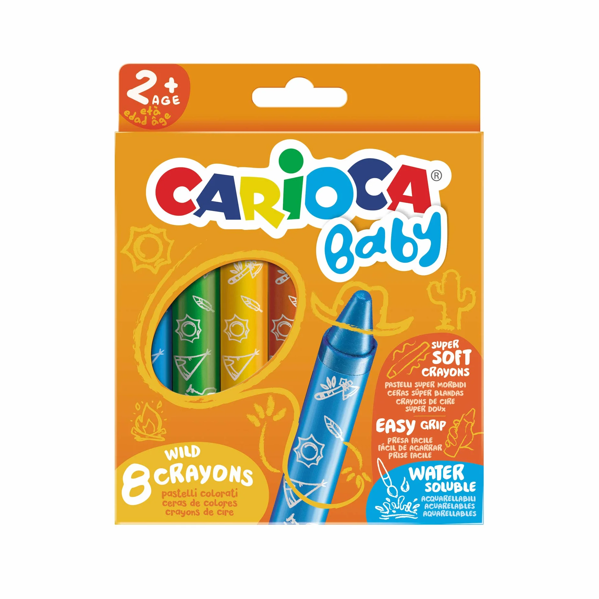 CARIOCA BABY kredki świecowe - 8 sztuk