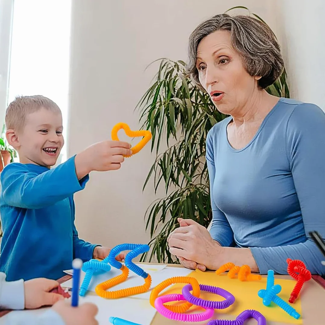 Mini Pop Tubes Zabawka Edukacyjna Sensoryczna dla Dzieci Łagodzenie Stresu