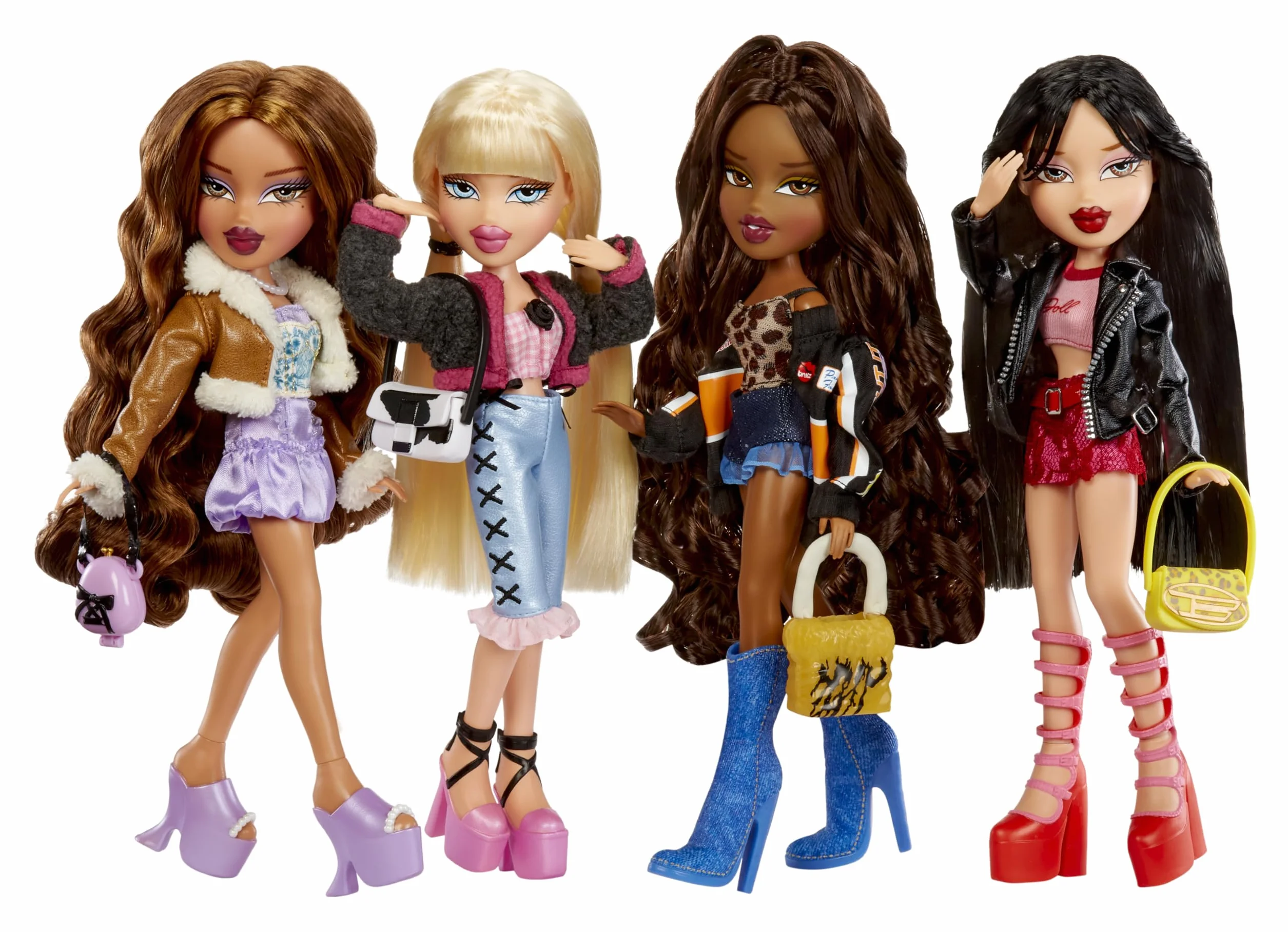 Bratz Goin' Out! Doll - Yasmin - Kolekcjonerska Modna Lalka z Akcesoriami, Zawiera Strój, Torebkę, Okulary Przeciwsłoneczne i Szczotkę - Zabawka dla Dzieci - Odpowiednia dla Dzieci w Wieku od 6 Lat