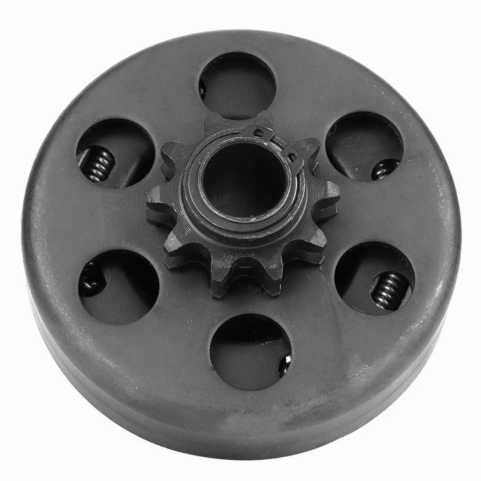 Aramox Sprzęgło silnikowe, sprzęgło odśrodkowe do silnika 10T, 19 mm, otwór 10T, łańcuch 40/41/420, pasuje do roweru górskiego Kart Go