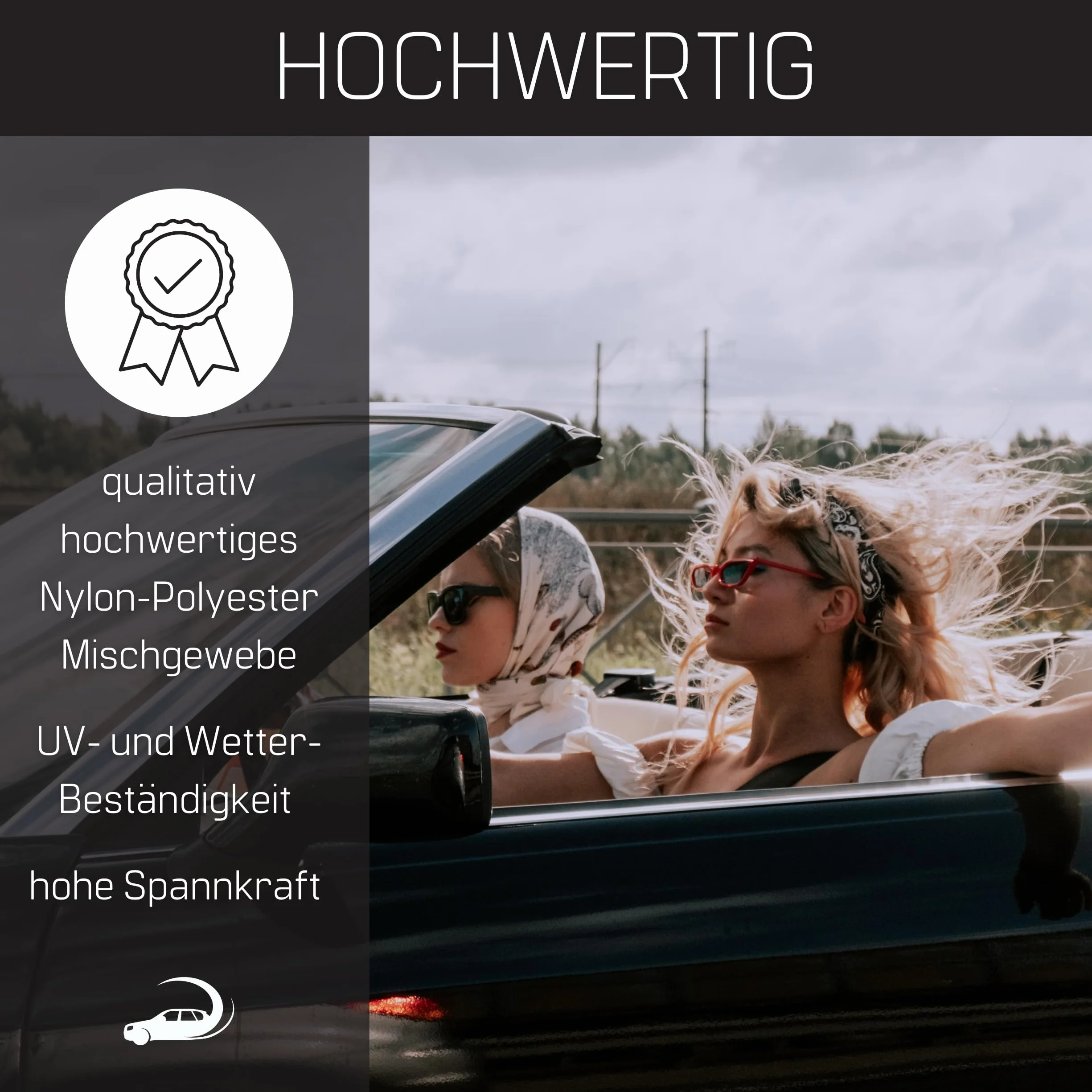 deflektor wiatru kompatybilny z BMW E30 3er rocznik 1988-1993 (Czarny) – uniwersalny deflektor wiatru z szybkozłącze bez torby