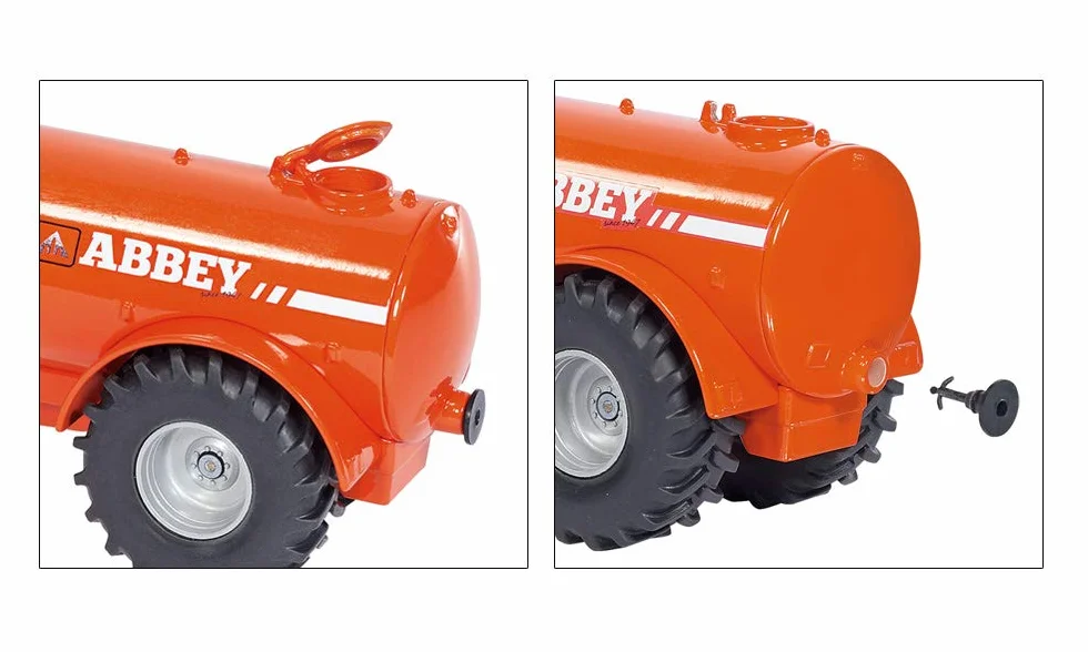 Siku 1945, Traktor z jednoosiową cysterną, 1:50, Metal,Tworzywo sztuczne, Niebieski,Pomarańczowy, Wiele funkcji