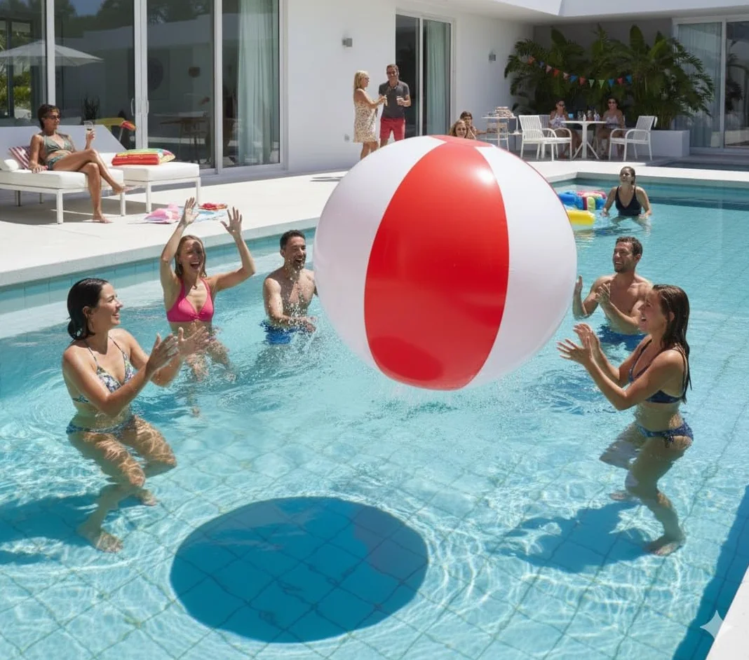 Olbrzymia nadmuchiwana piłka XXL, 300 cm, ogromna piłka plażowa dla dzieci i dorosłych, idealna na basen, do ogrodu i na imprezy, festiwal, przyjęcie urodzinowe zabawkę na lato